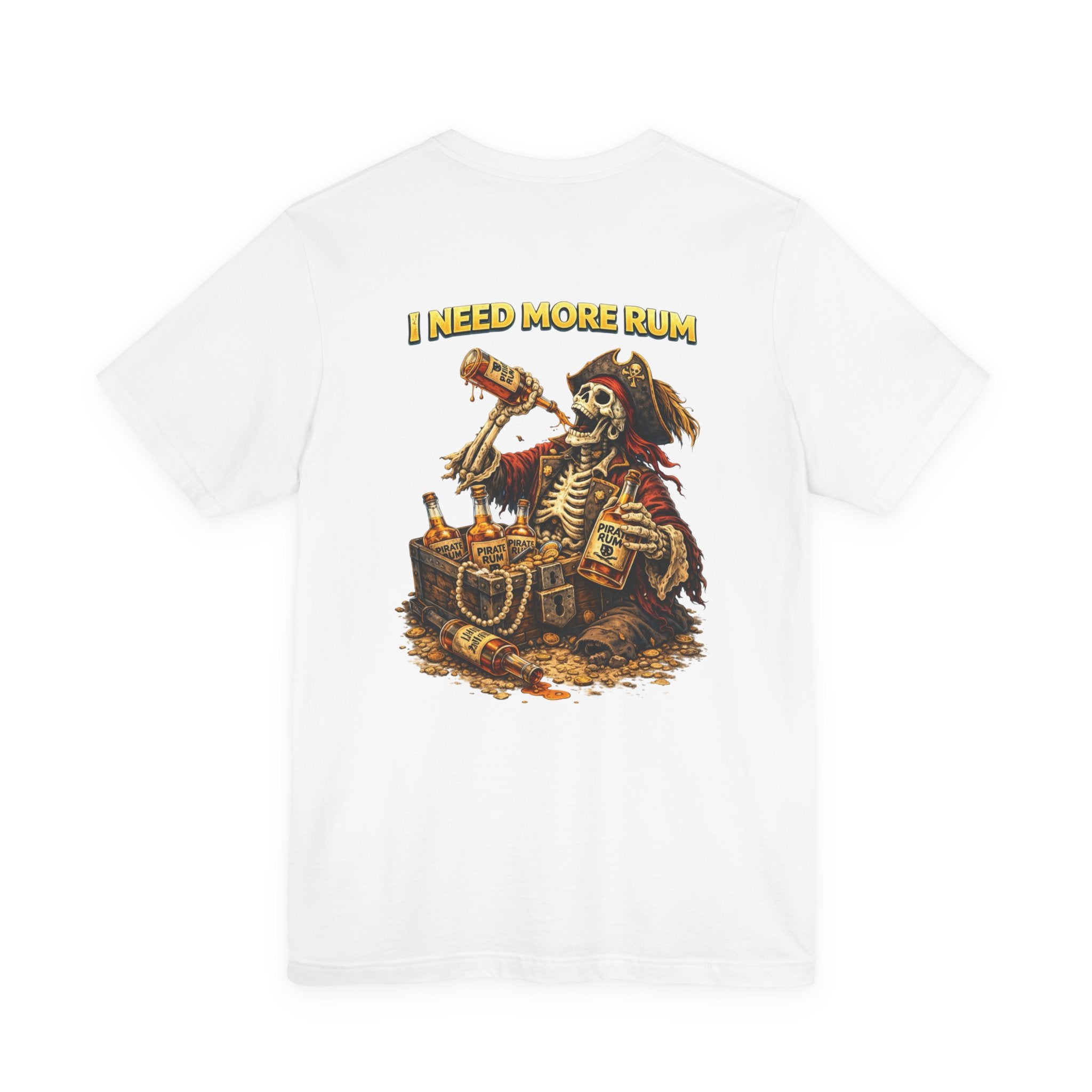 Pirate Skeleton 'I Need More Rum' T-Shirt