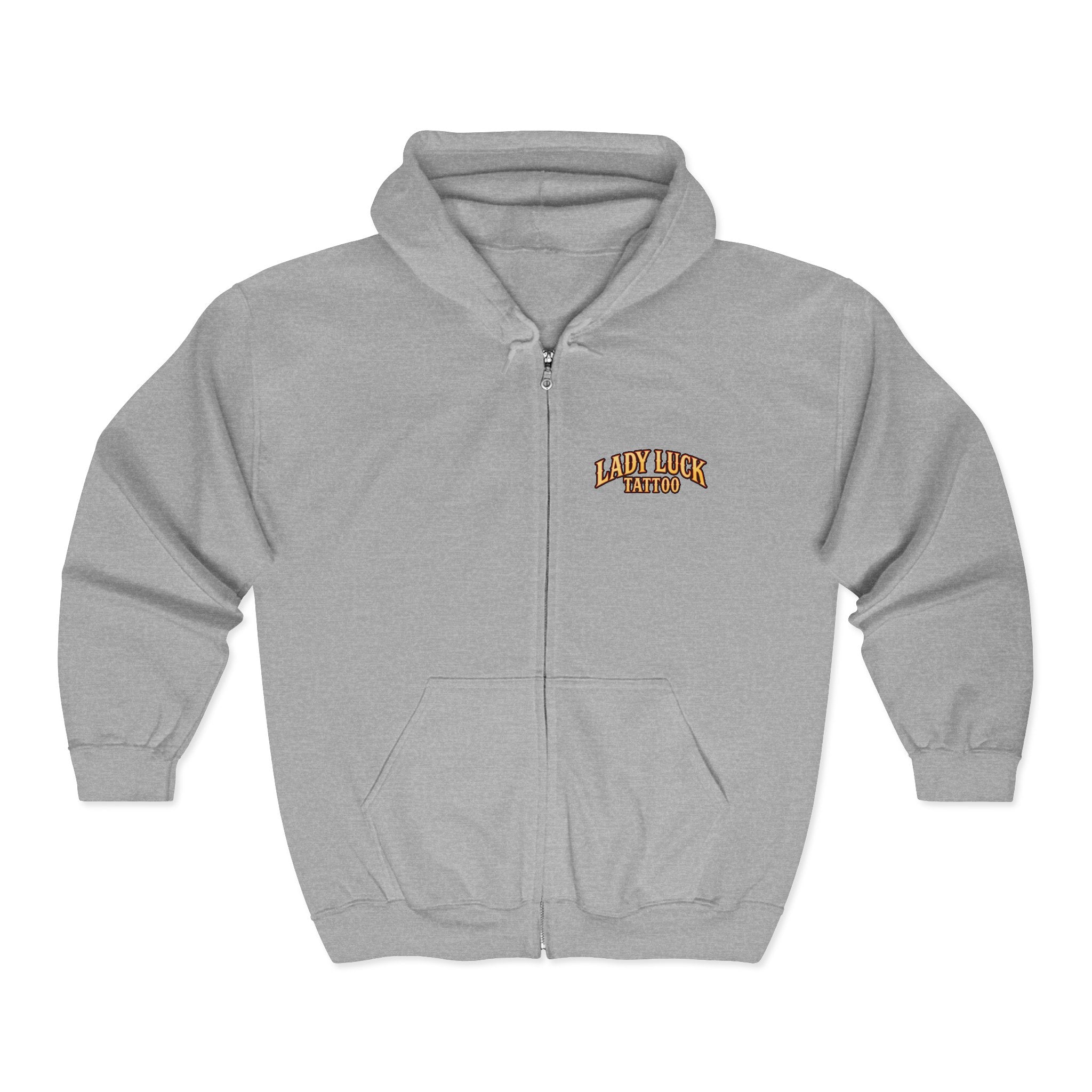 Lady Luck Tattoo Zip Hoodie