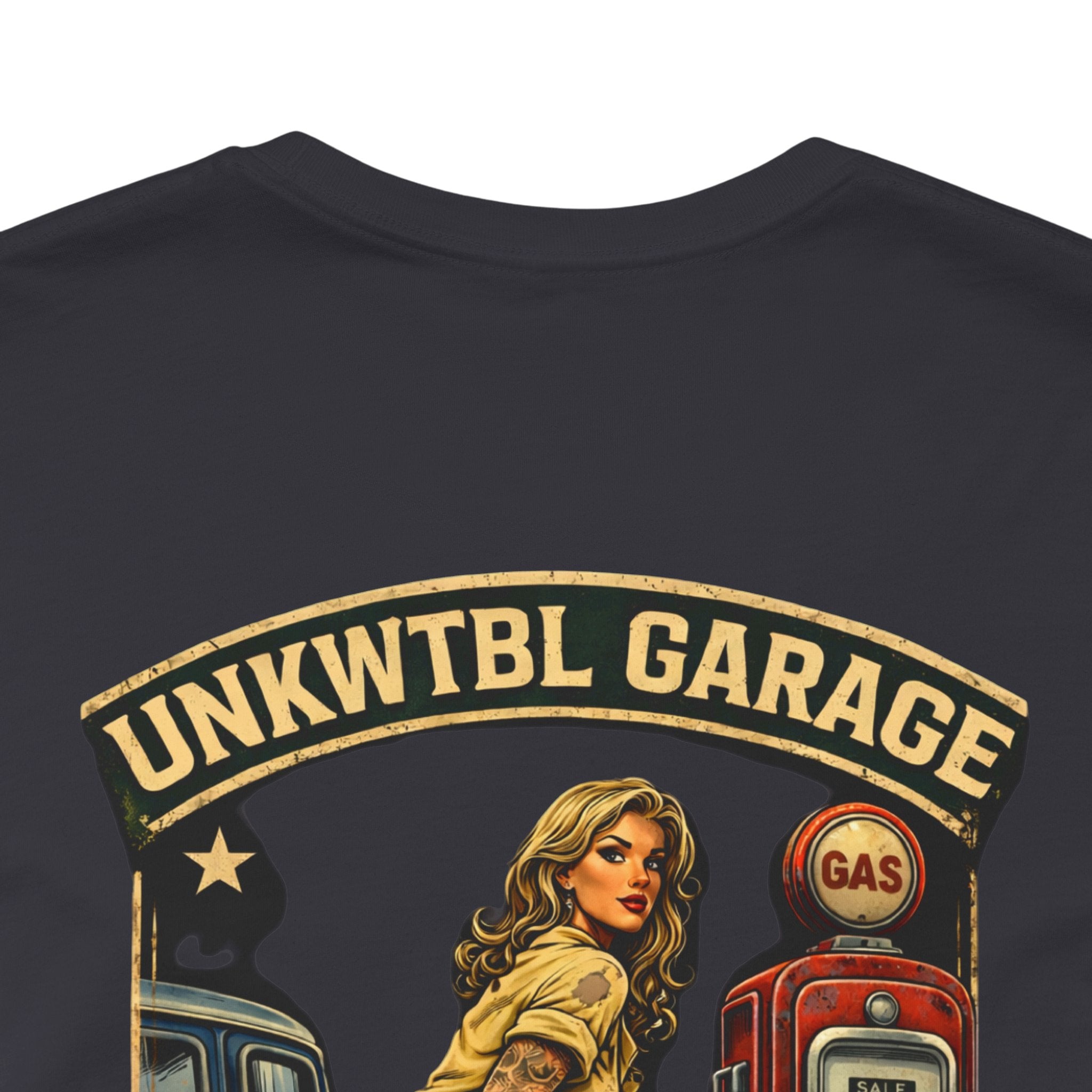 Mechanic On Duty Tee — Vintage Pinup Garage Shirt