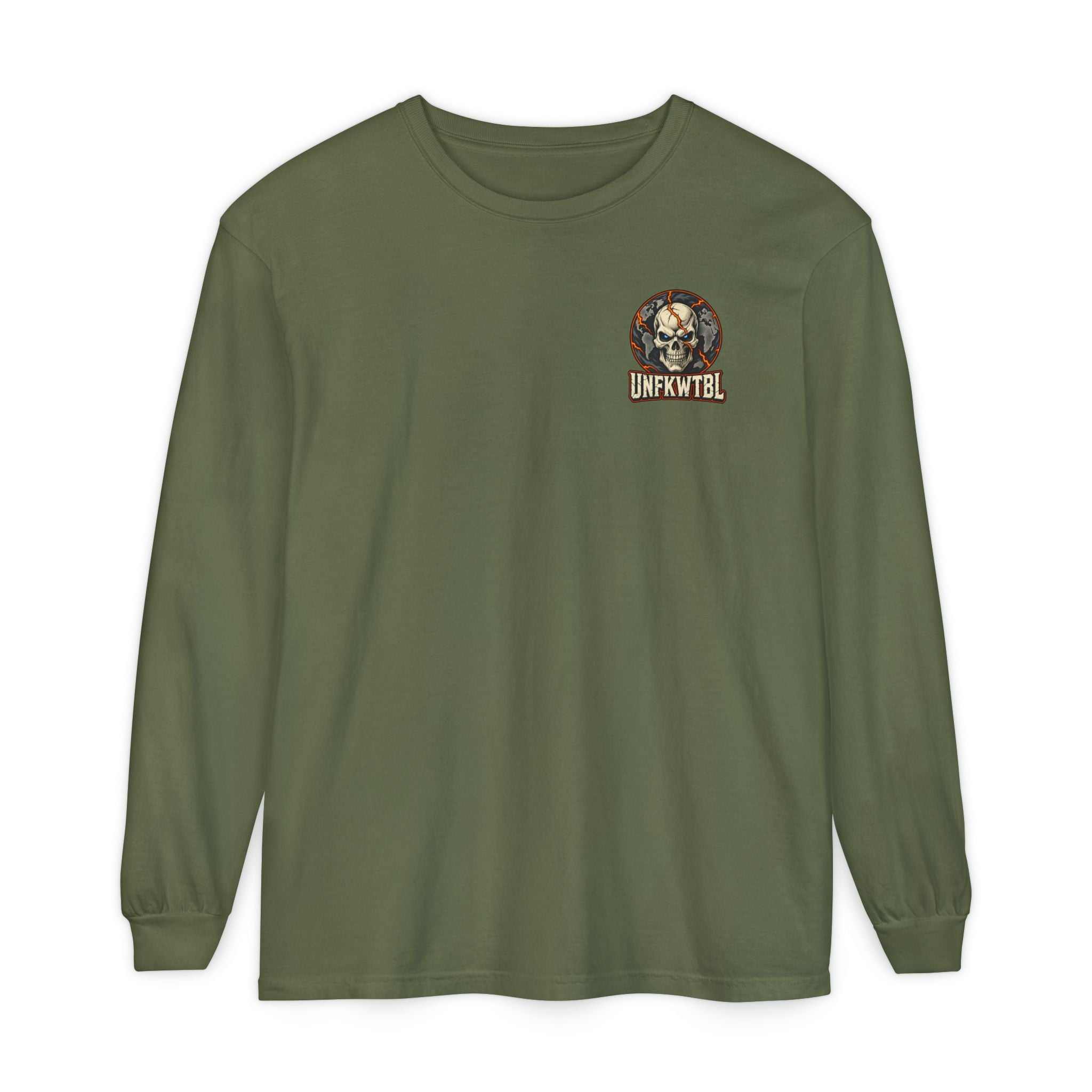 Stay Strong Atlas Skull Long Sleeve Tee