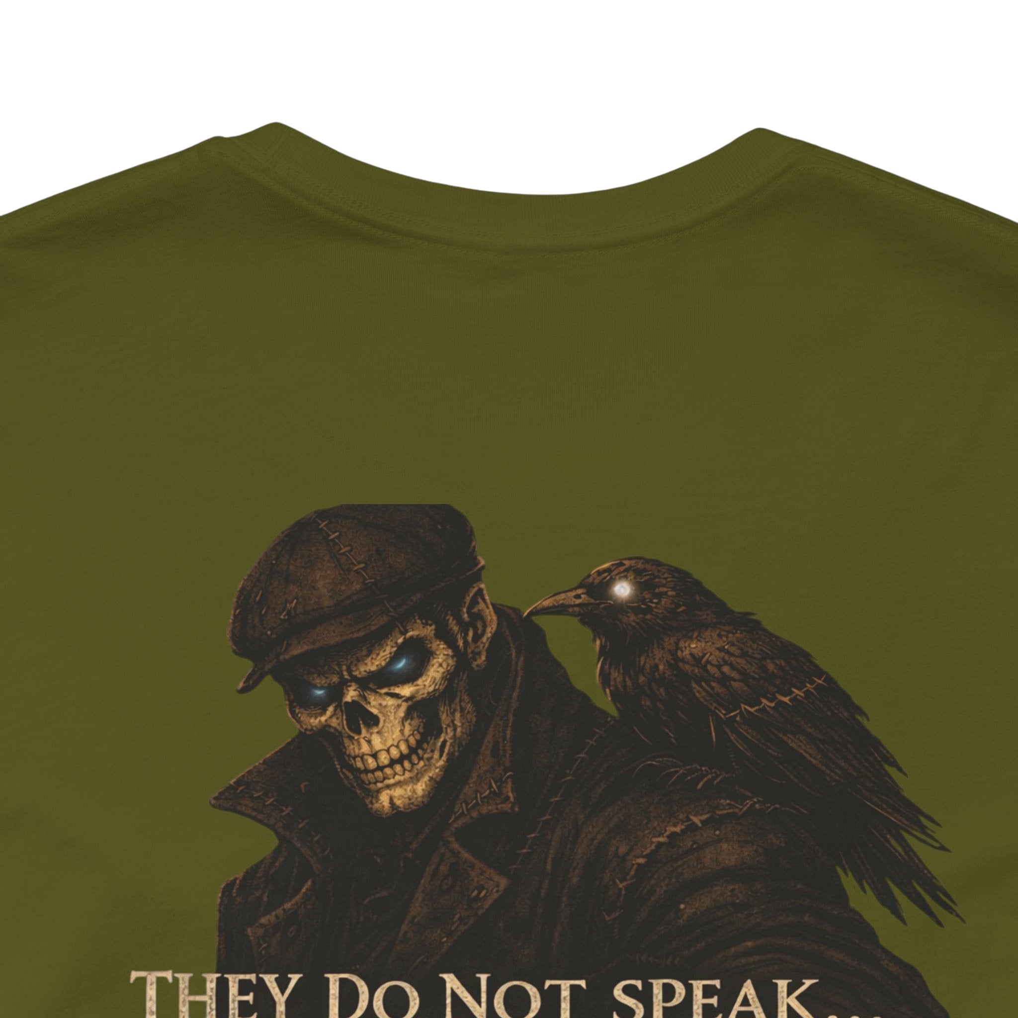 Raven & Wolf Graphic Tee — "They Do Not Speak...They Decide" Gothic Crewneck