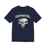Skull Graphic T-Shirt - UNFKWTBL Gothic Drip Logo Tee