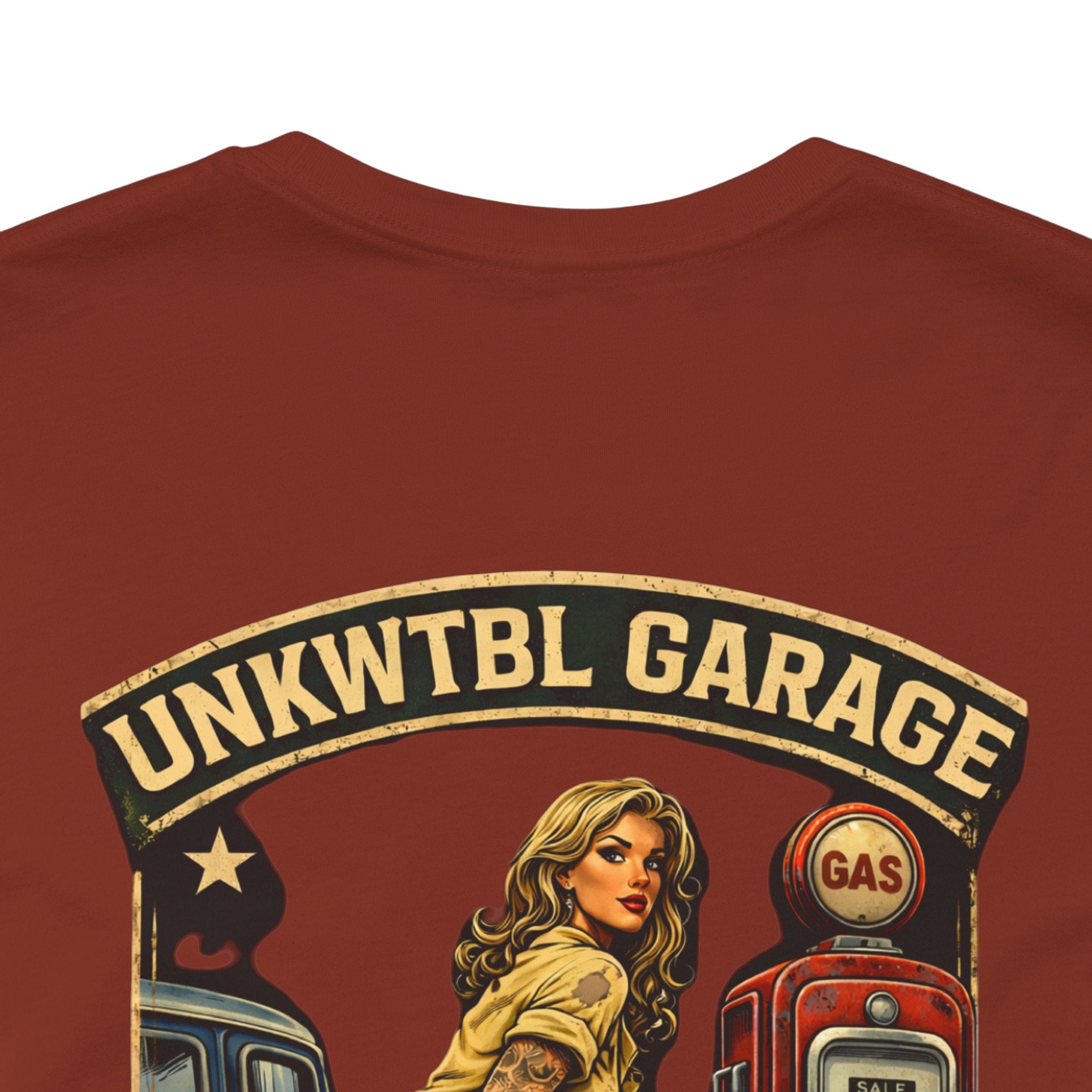 Mechanic On Duty Tee — Vintage Pinup Garage Shirt