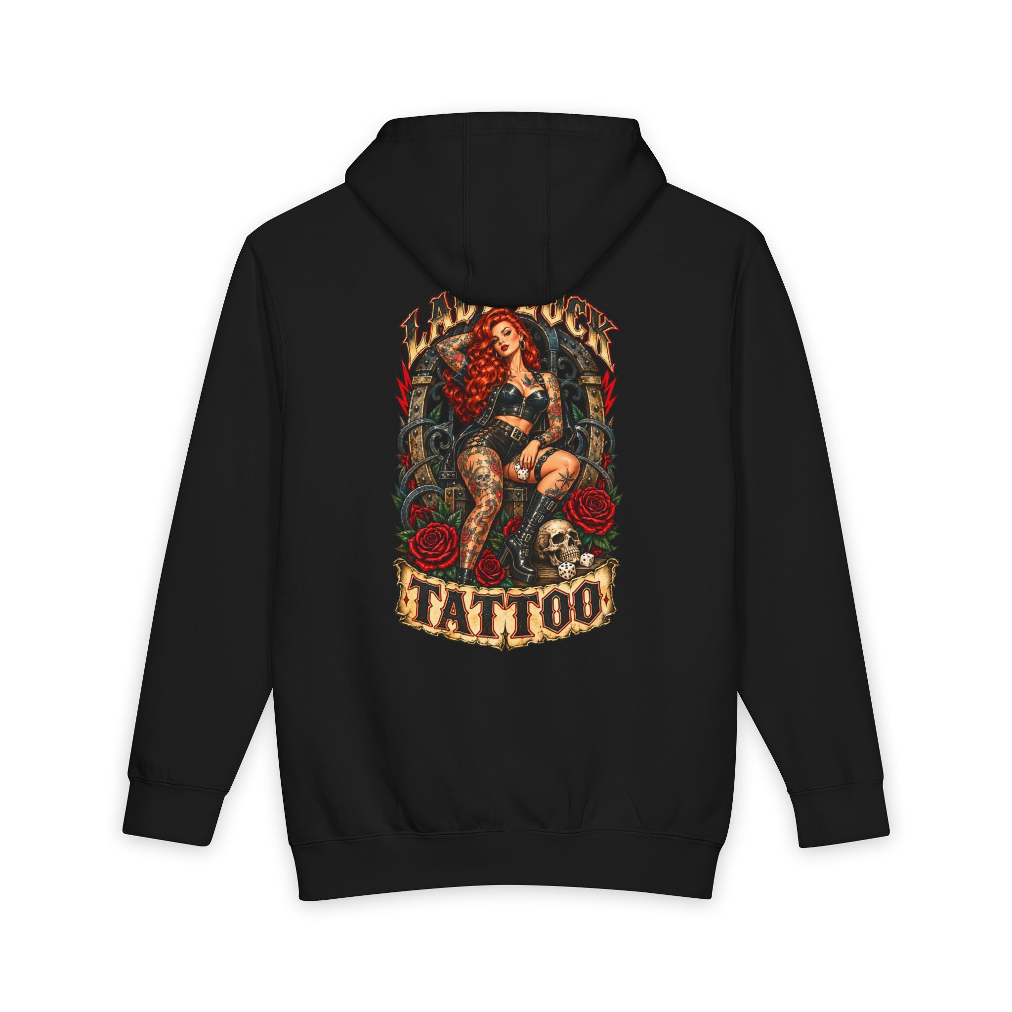 Lady Luck Tattoo Rebel Pinup Hoodie