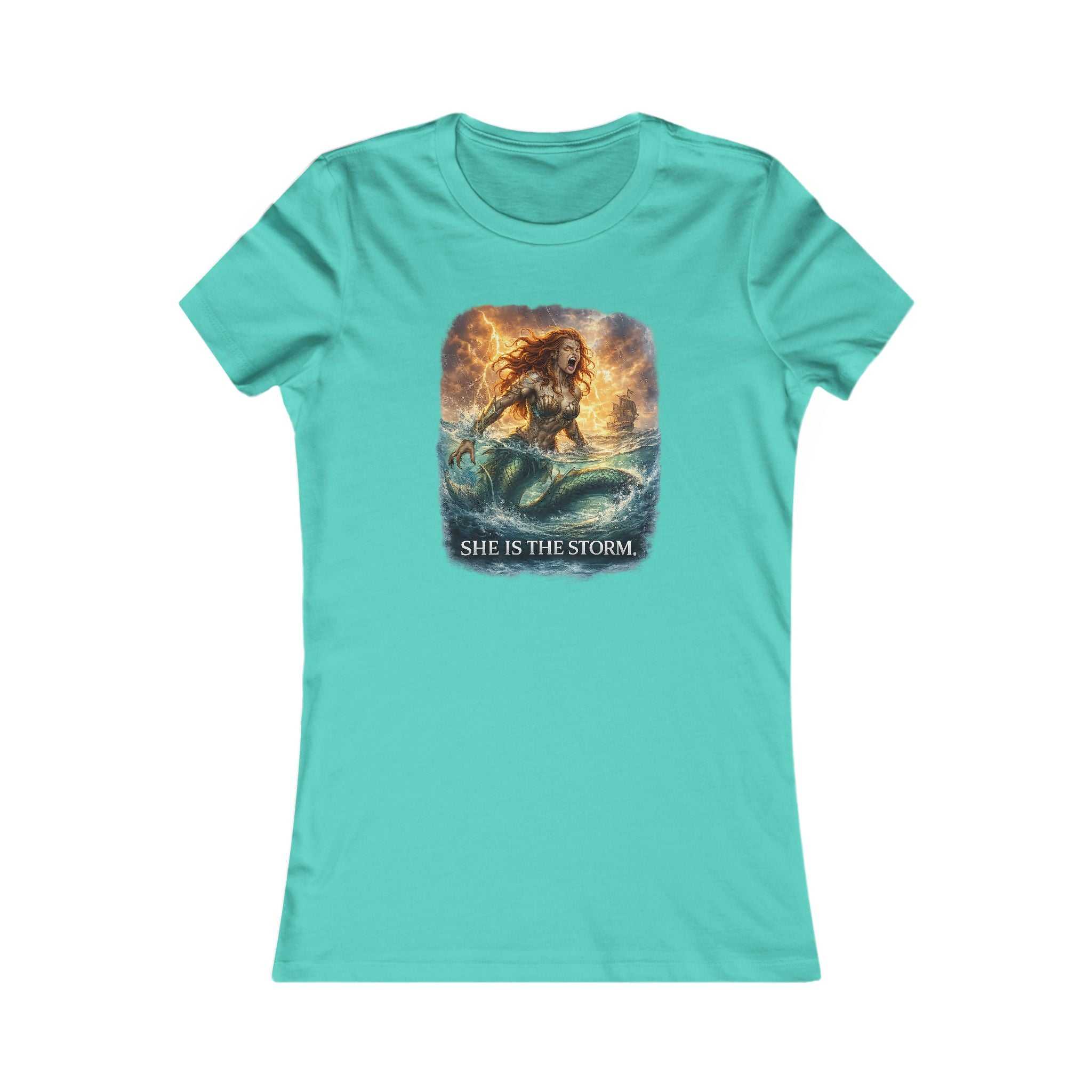 She Is The Storm Women's Graphic Tee — Ocean Warrior Inspirational Shirt