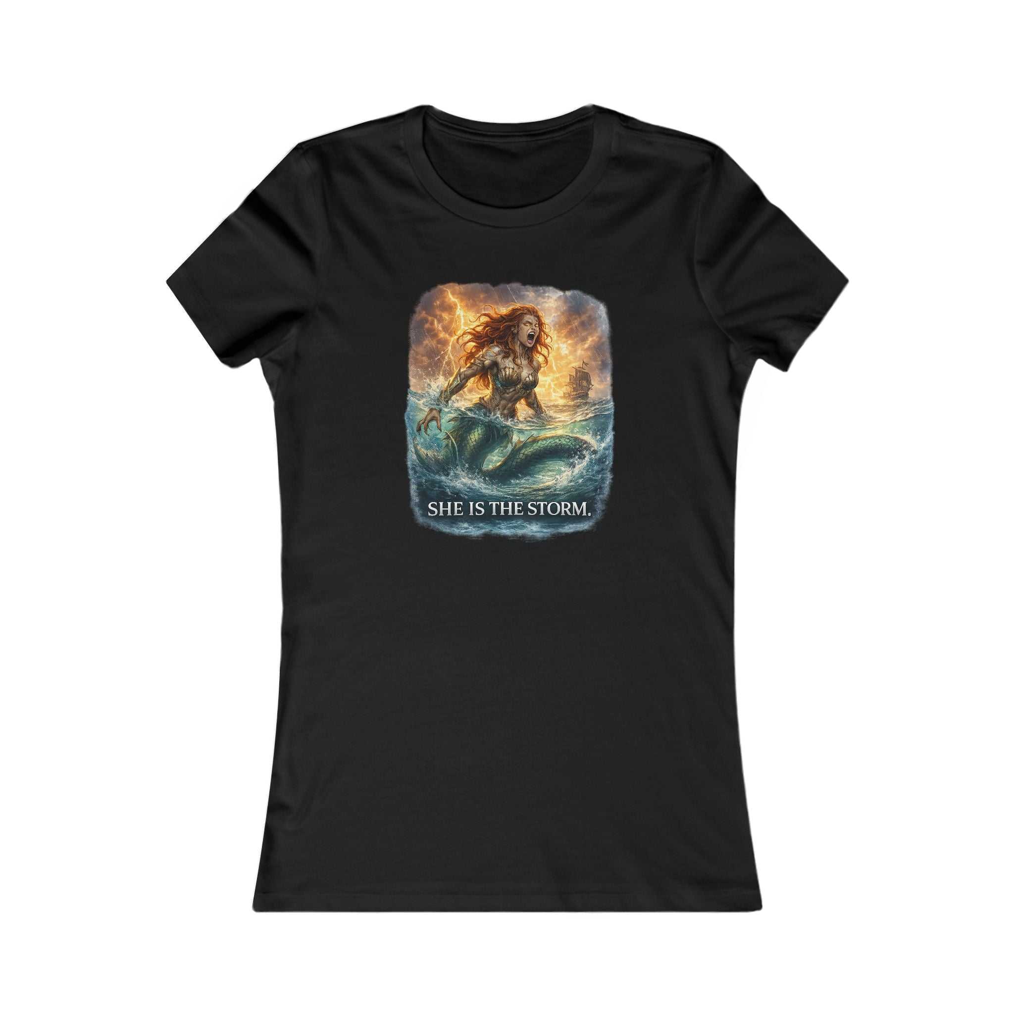 She Is The Storm Women's Graphic Tee — Ocean Warrior Inspirational Shirt
