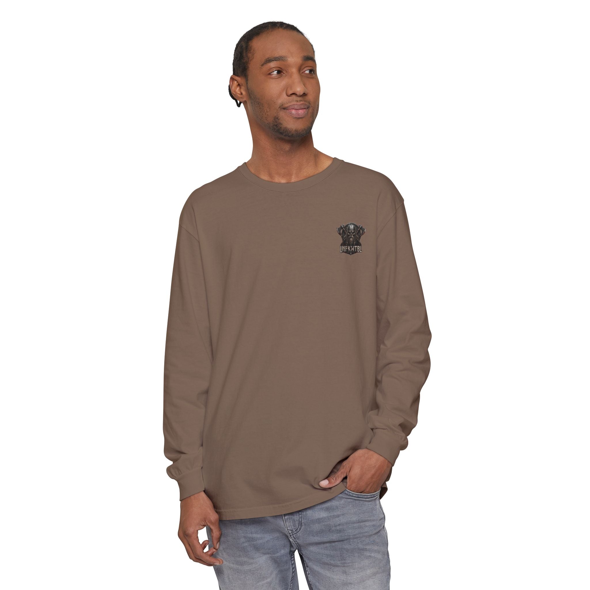 Valhalla Calls Long Sleeve Tee — "Earn Your Seat" Viking Graphic