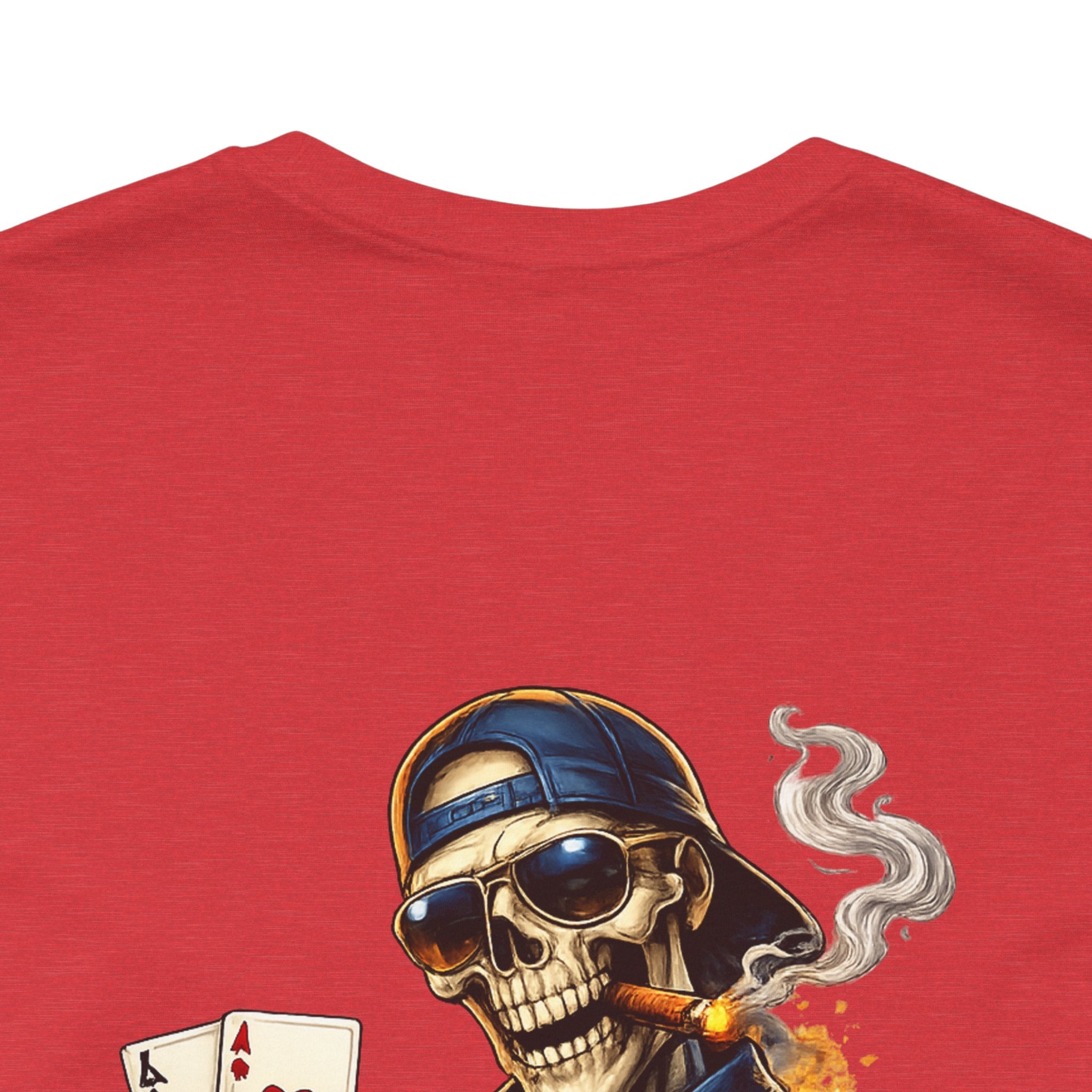 Poker Skeleton Tee — 'Ace' Skull Gambler Graphic T-Shirt