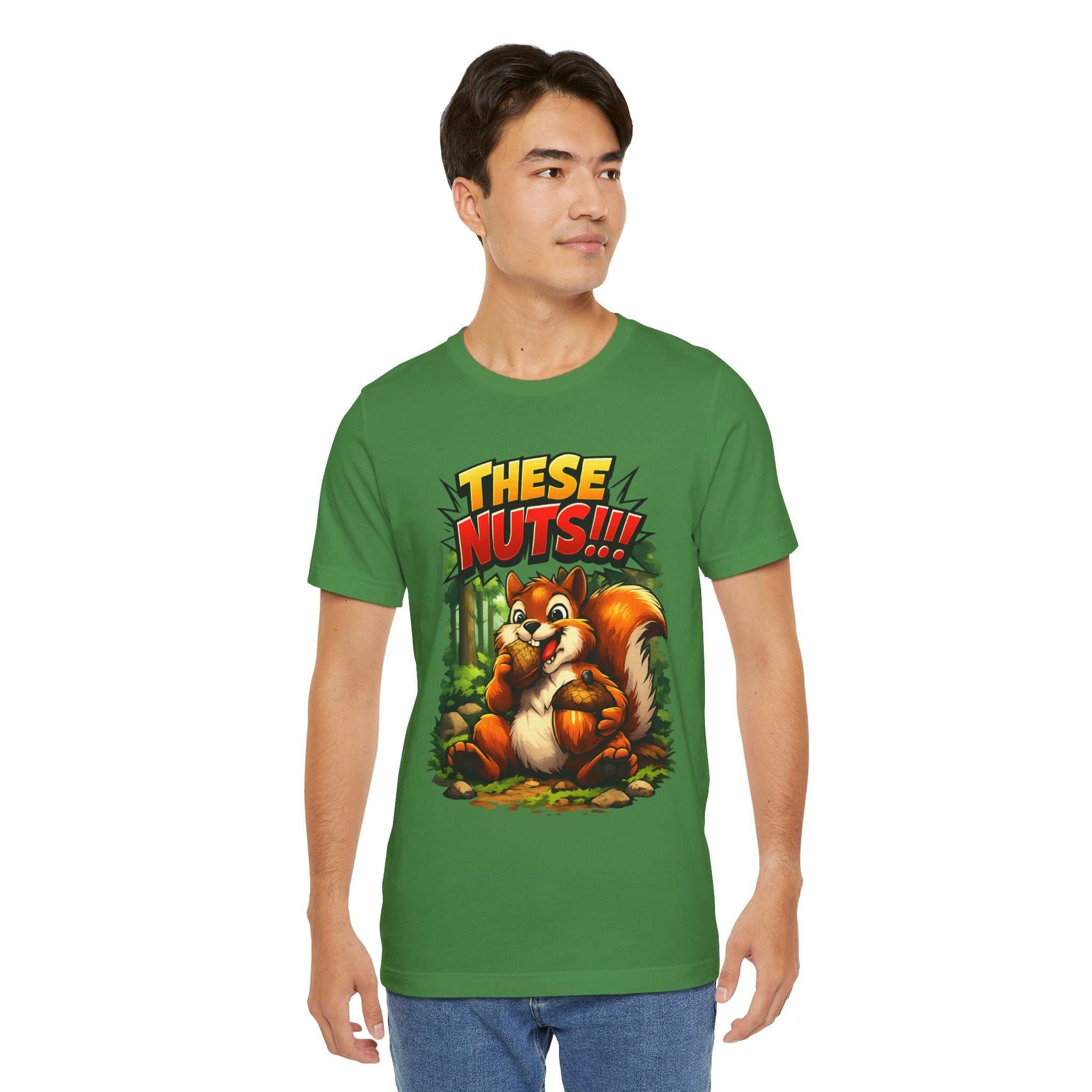 Graphic T-Shirt - Playful Squirrel Woodland Design for Casual Wear