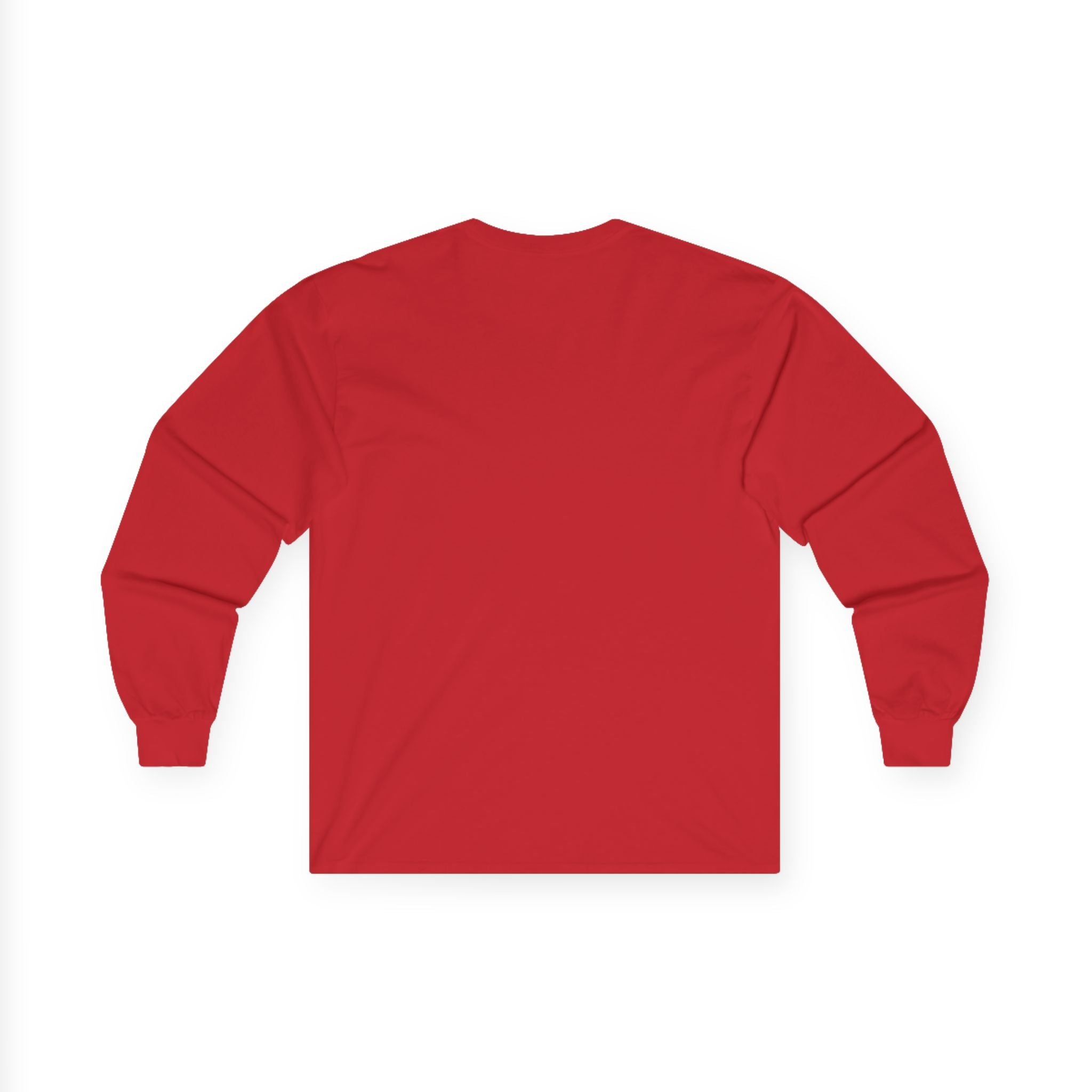 Patriotic Flag Long Sleeve Tee — American Flag Silhouette Design
