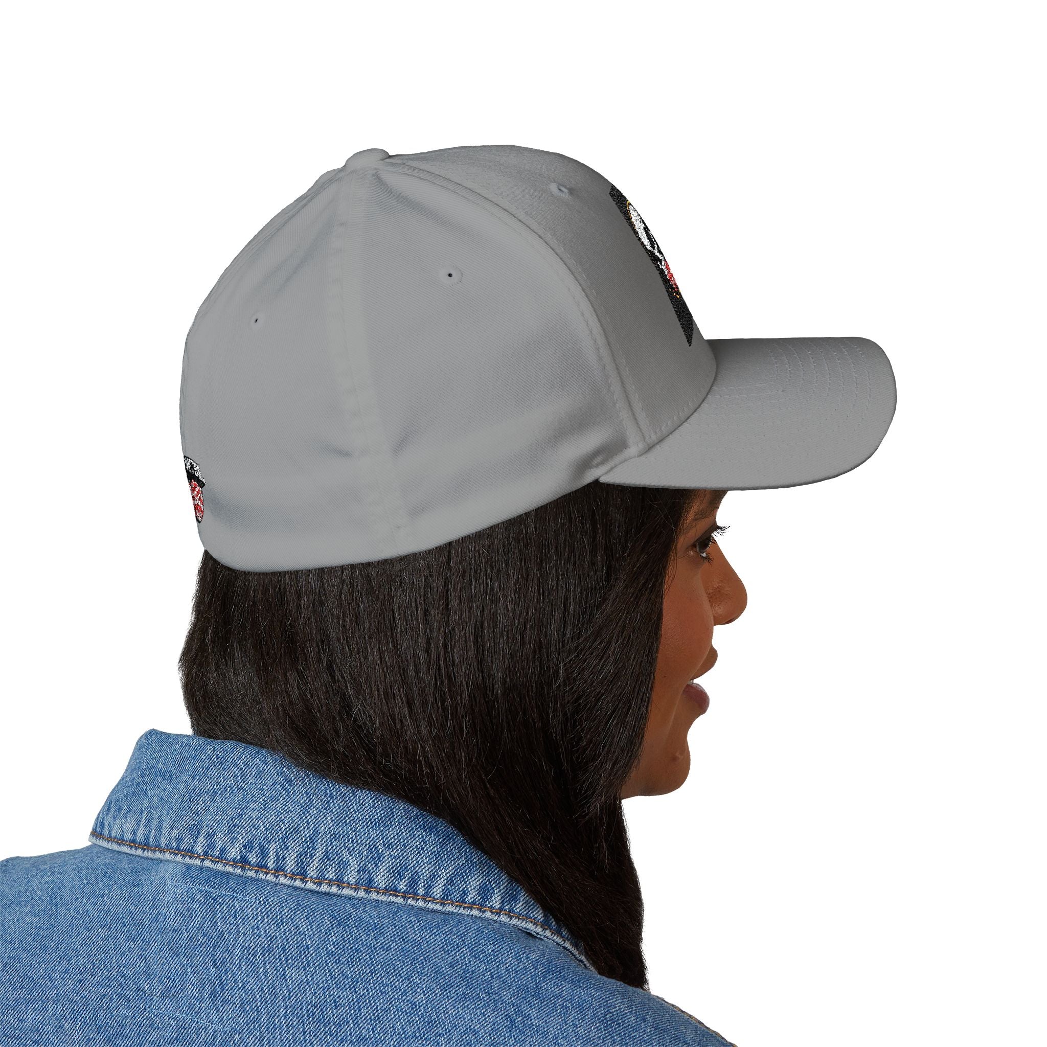 Punk Vibes Embroidered Cap — Skull & Dice Rocker Hat