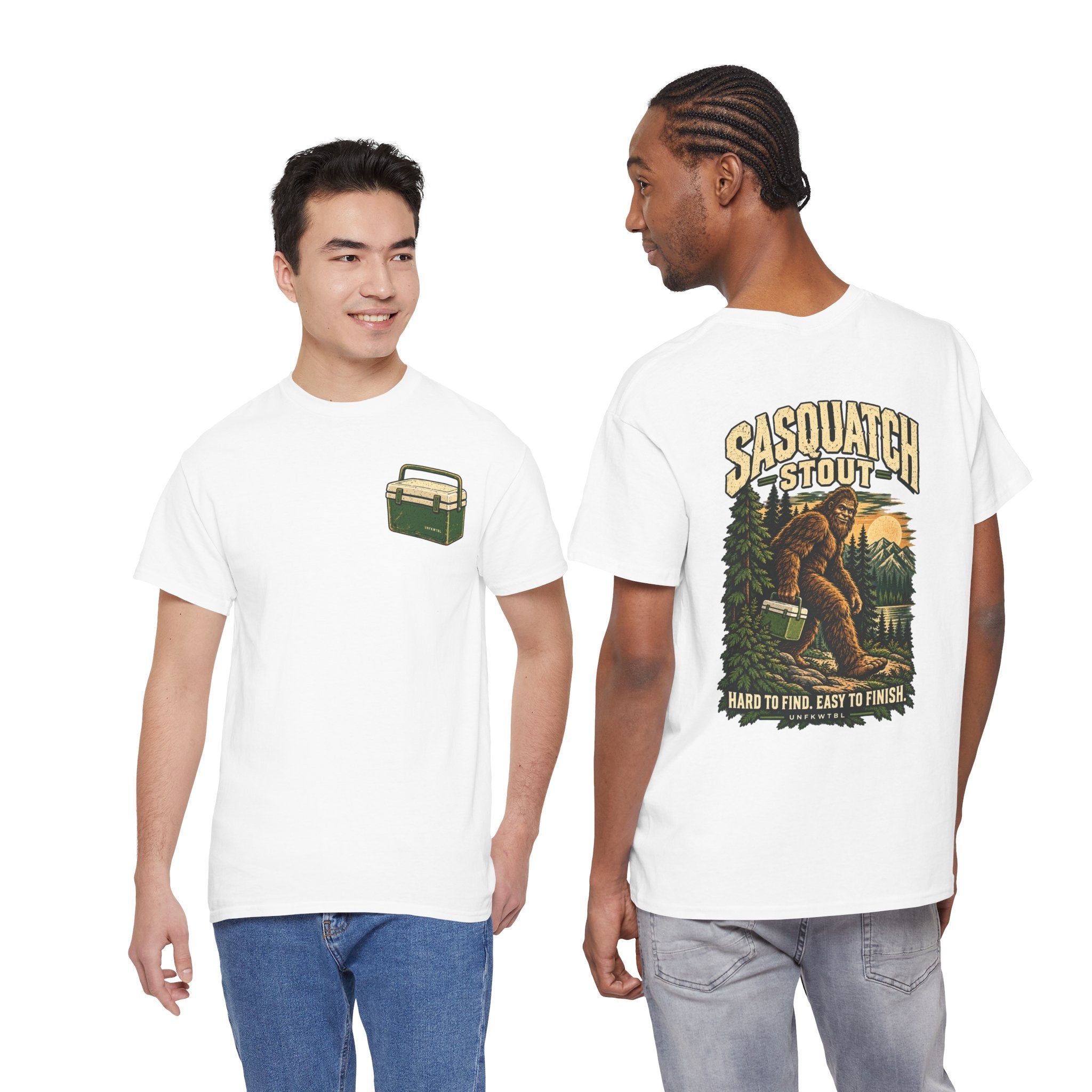 Sasquatch Stout Bigfoot Camping T-Shirt