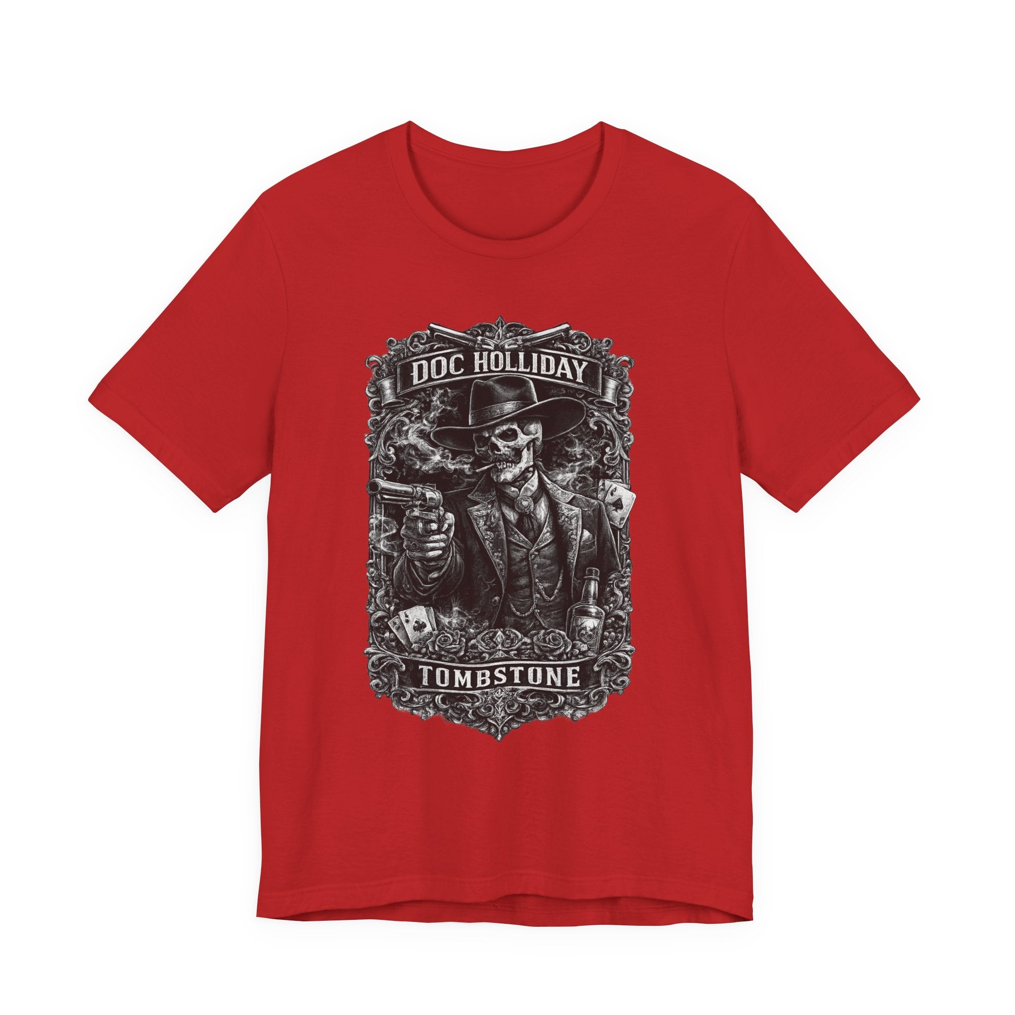 Doc Holliday Skeleton Western Tee — Tombstone Vintage Gunslinger T‑Shirt