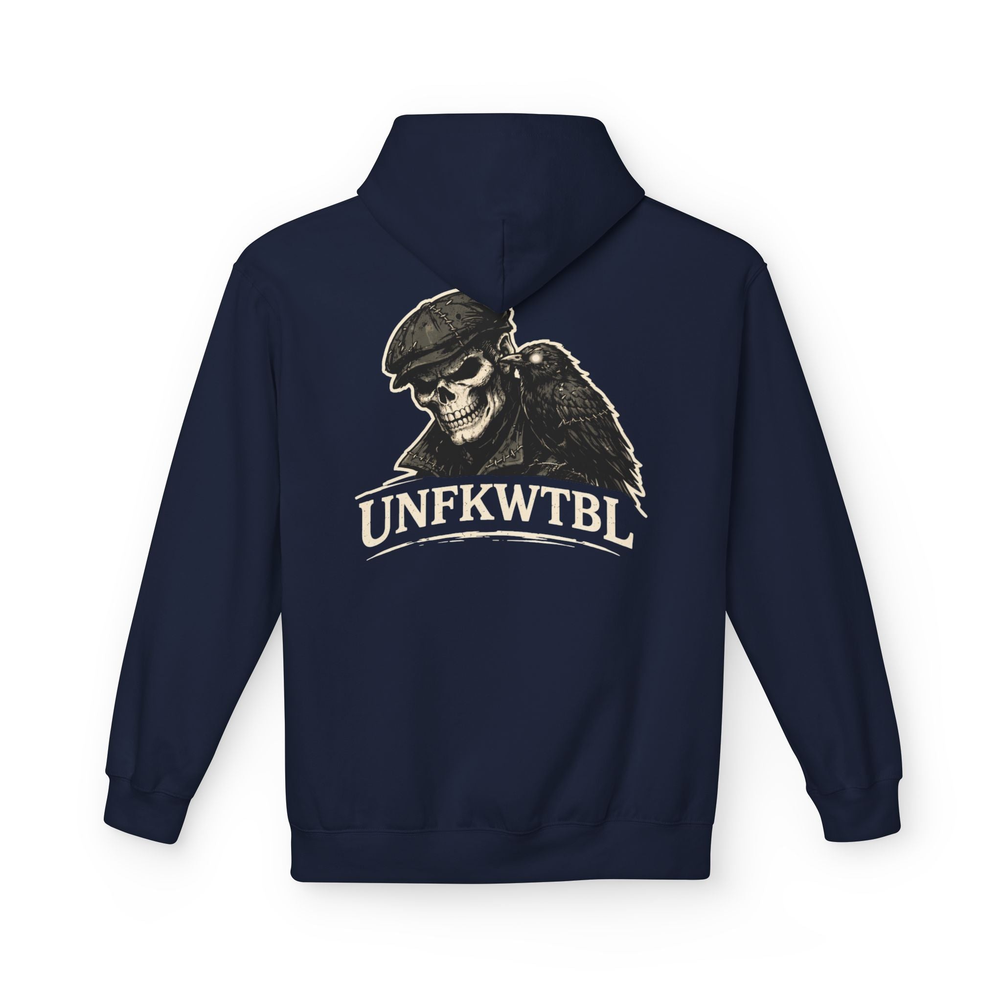 Skull & Raven "UNFKWTBL" Hoodie — Gothic Streetwear Pullover