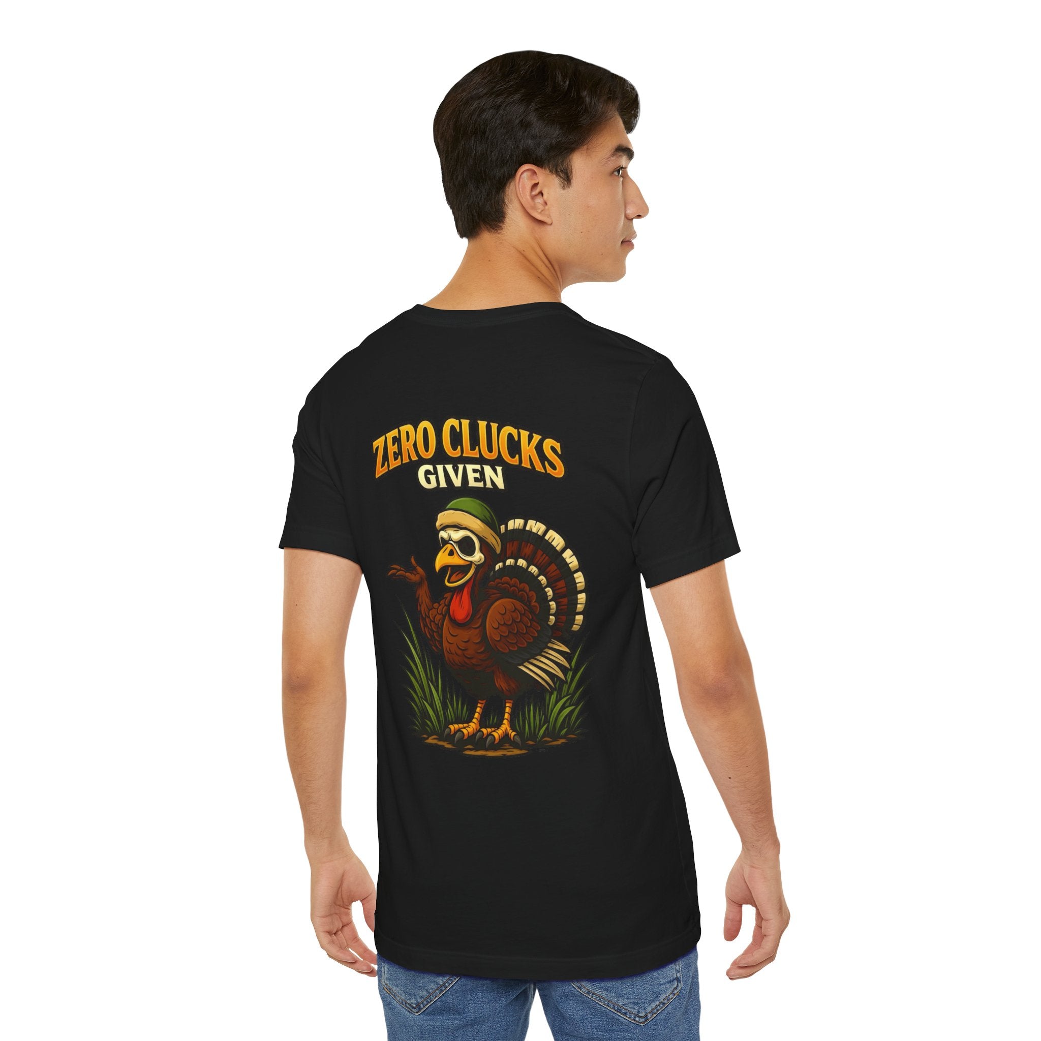 Turkey 'Zero Clucks Given' Graphic Tee – Funny Thanksgiving Shirt