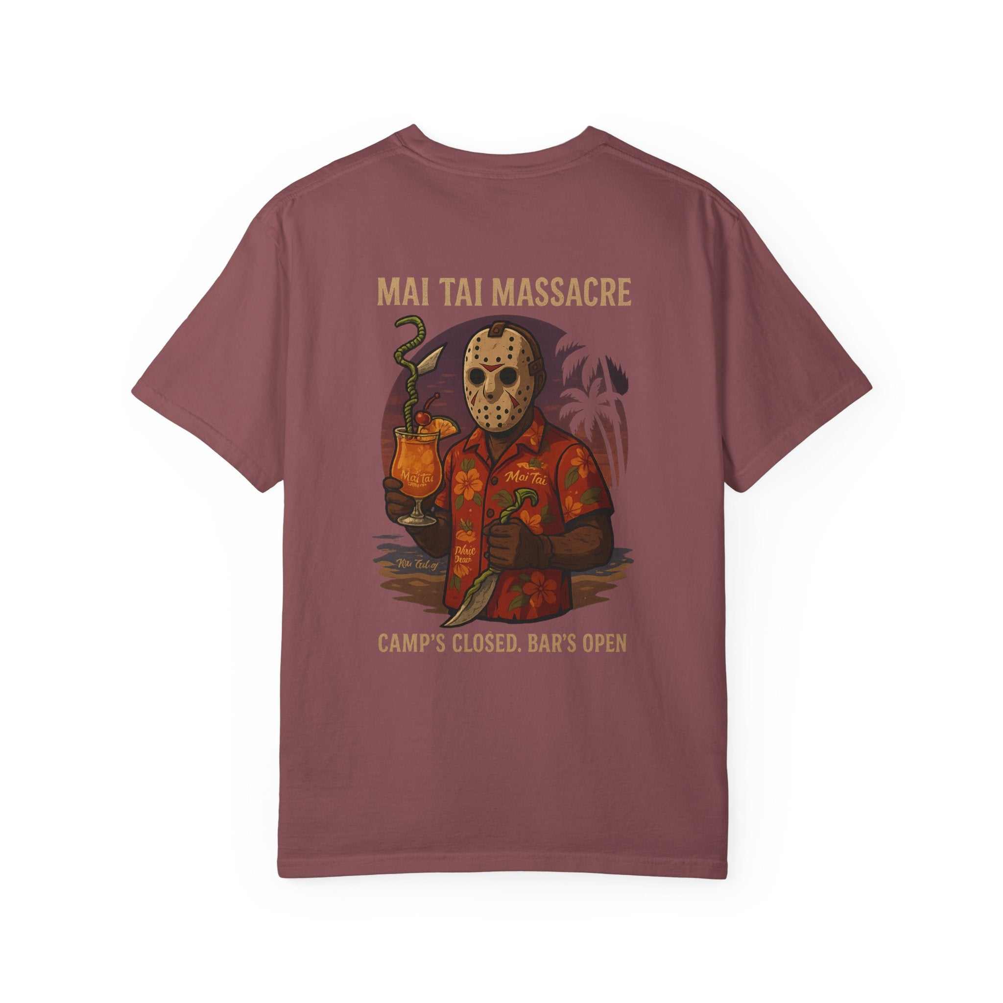 Mai Tai Massacre Jason Voorhees vintage unisex graphic t-shirt for summer and beach wear