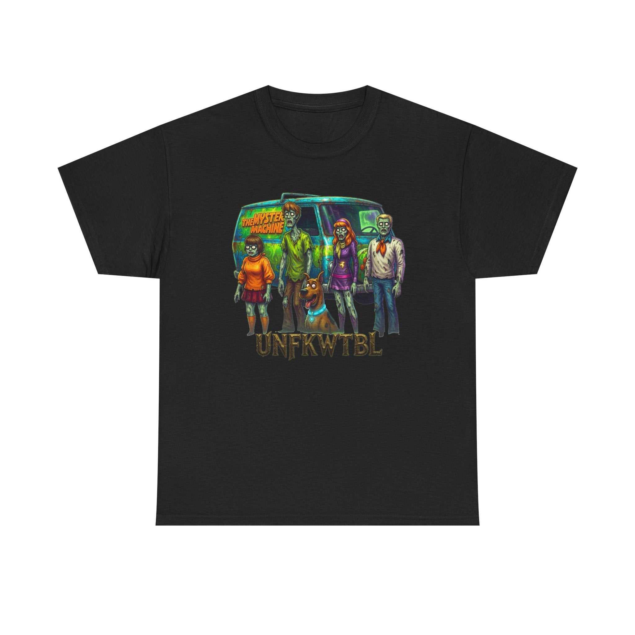 Zombie Scooby Doo unisex tee featuring The Walking Dead design with spooky cartoon print