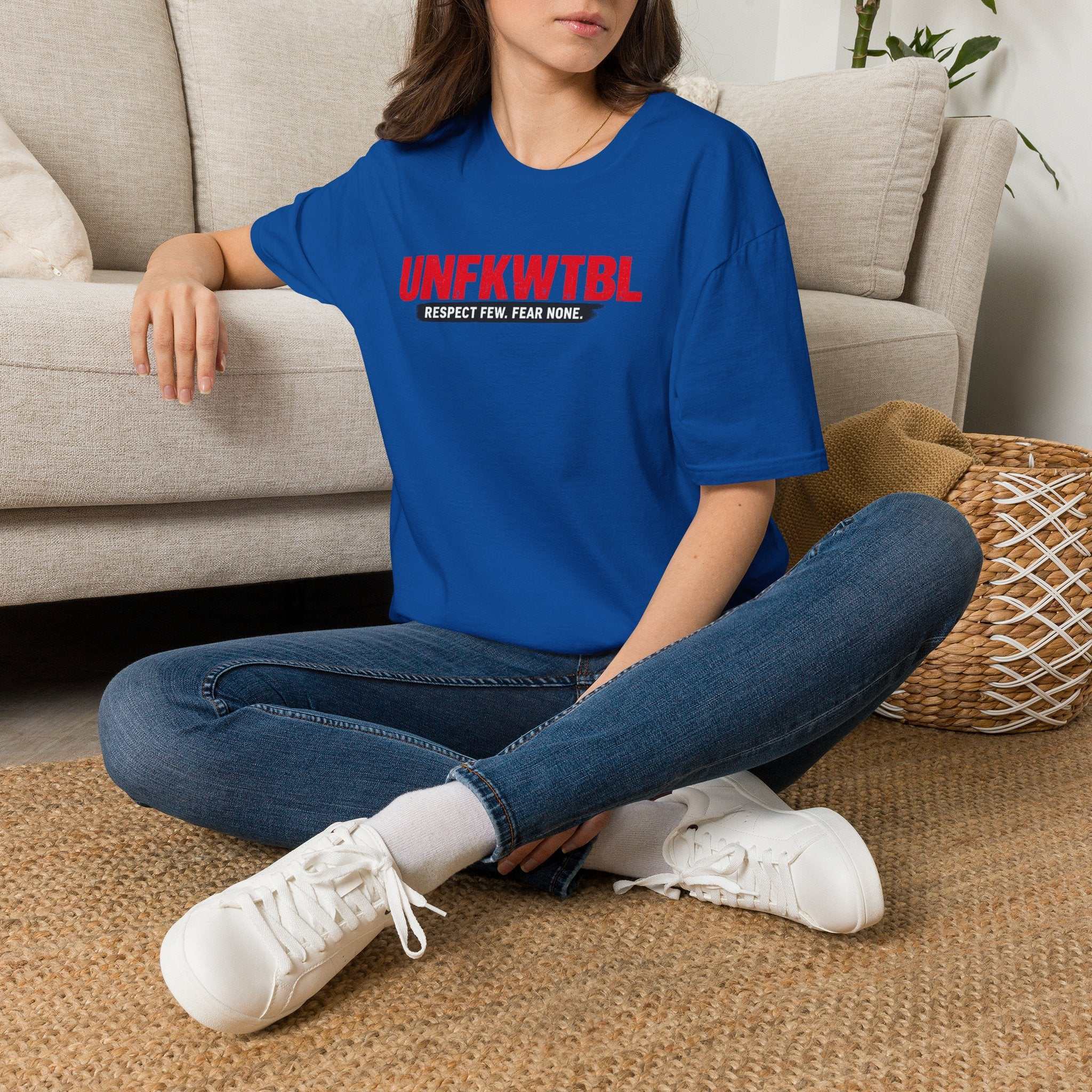 T‑Shirt — UNFKWTBL “Respect Few. Fear None.” Bold Graphic Tee