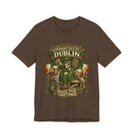 Straight Out of Dublin Irish Pub T-Shirt — St. Patrick’s Day Skeleton Pint Tee