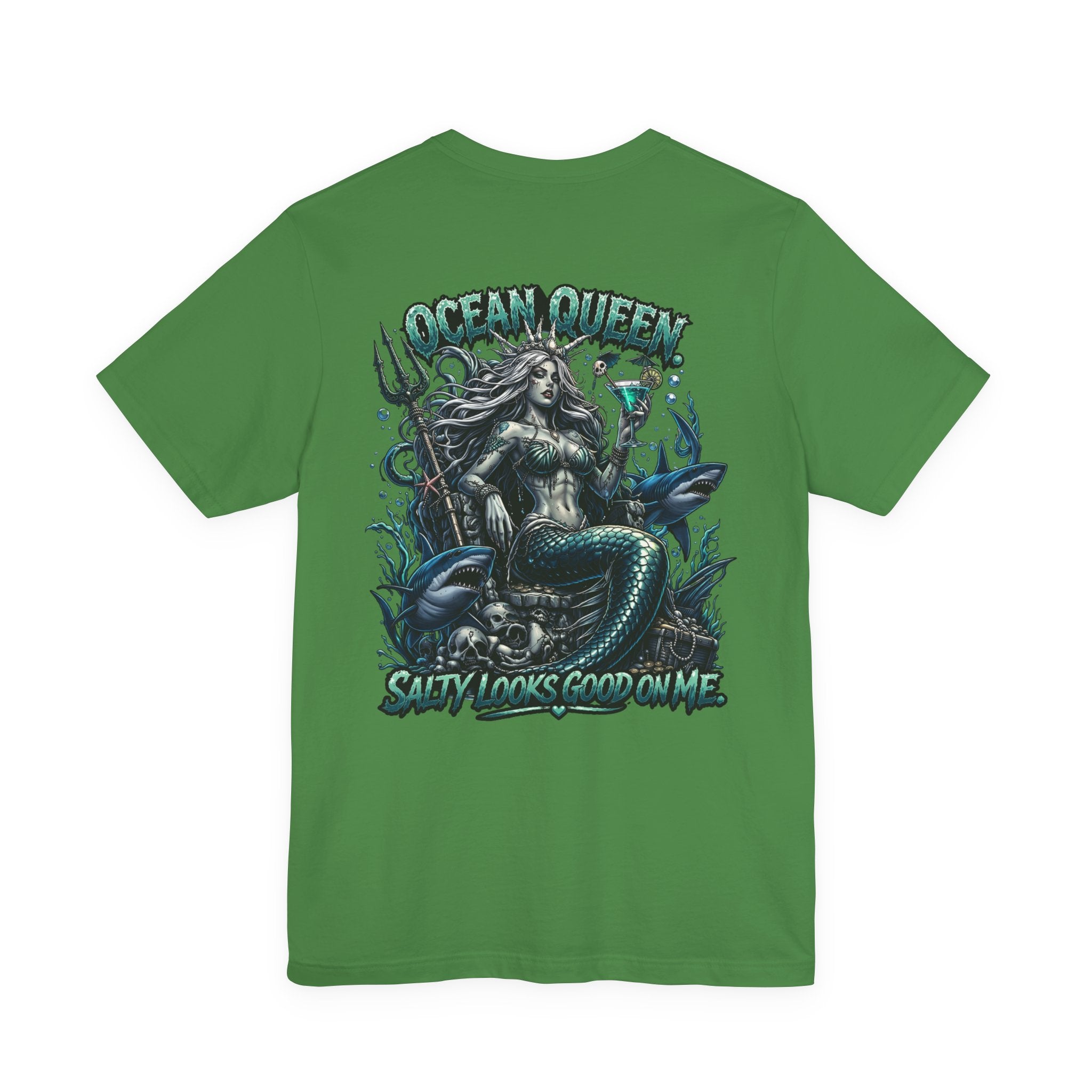 Ocean Queen Mermaid Tee — 'Ocean Queen' Graphic Short Sleeve Shirt