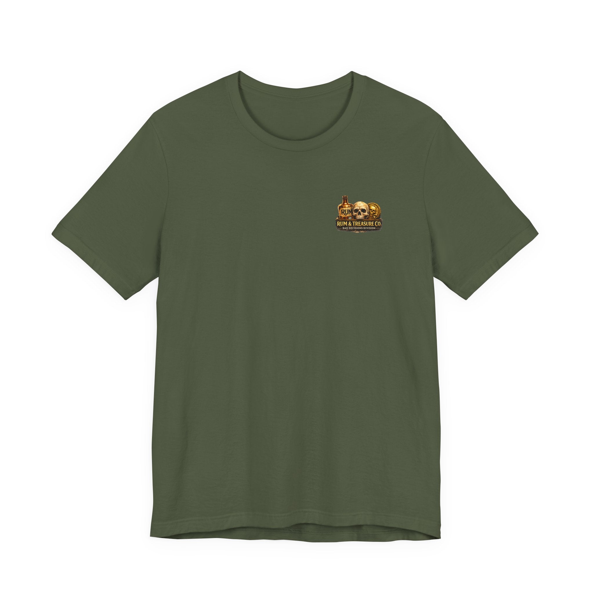 Treasure Hunter T-Shirt — "Professional Bad Decision Maker" Pirate Skull Tee