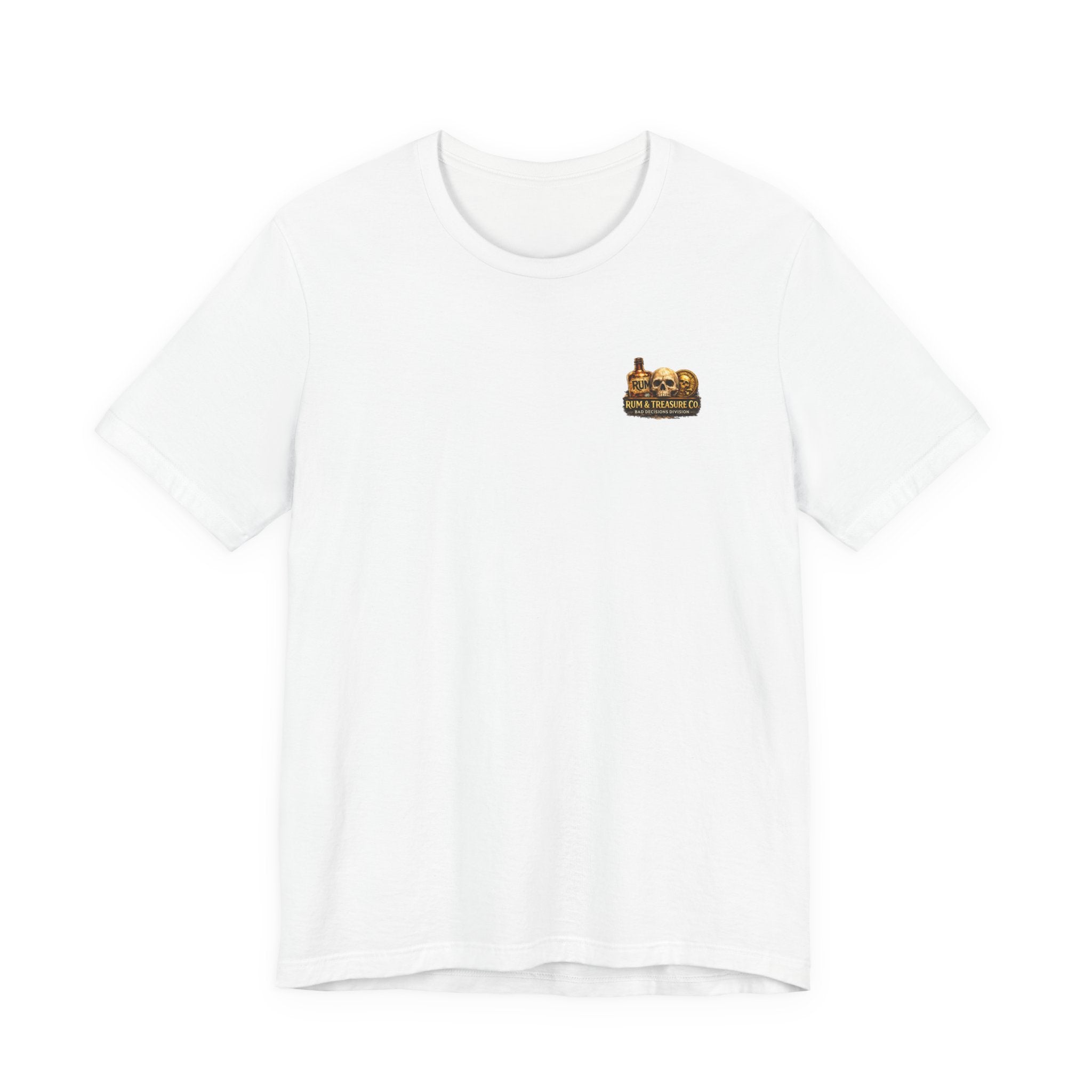 Pirate Skull Treasure Chest Tee — Skeleton Buccaneer Drinking Design