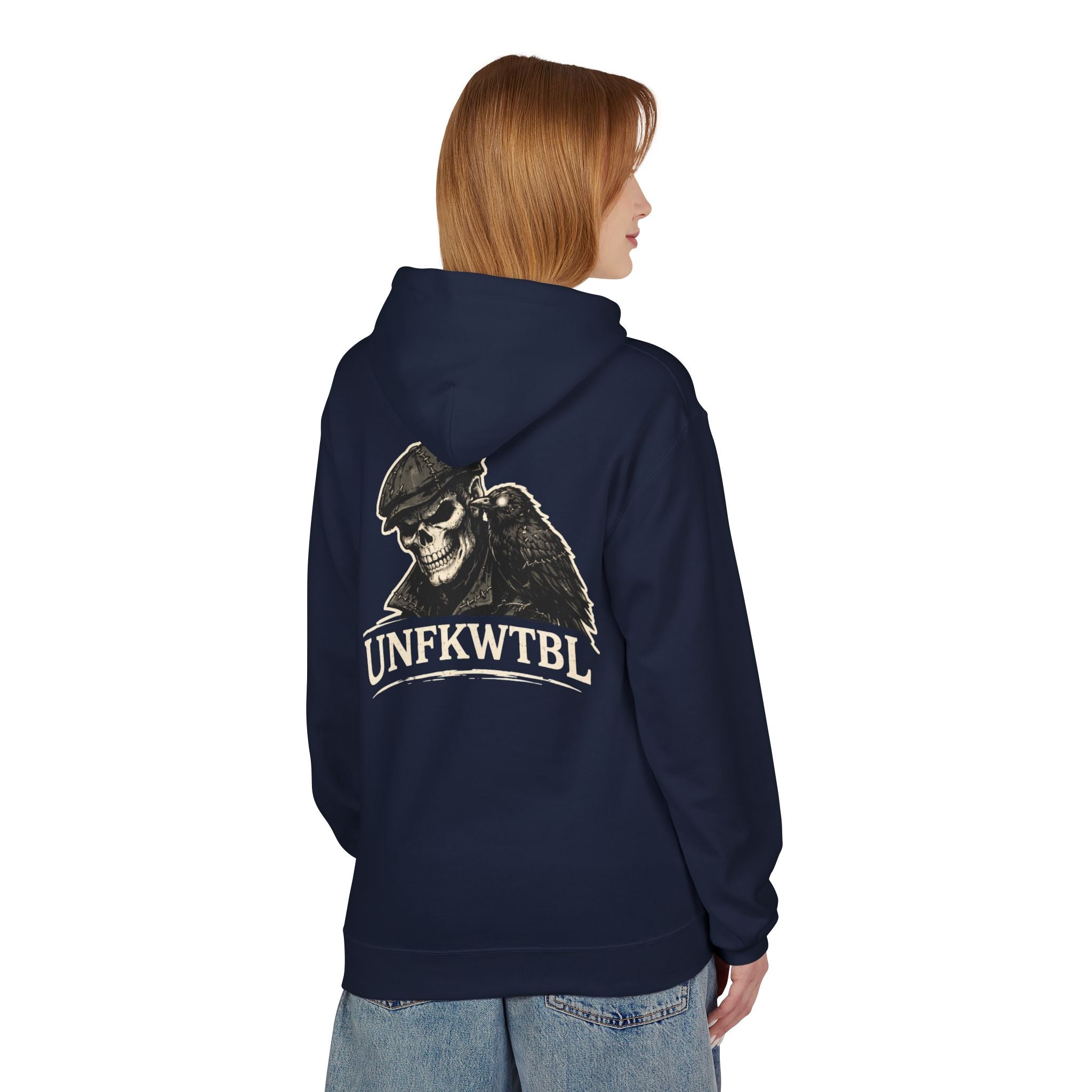 Skull & Raven "UNFKWTBL" Hoodie — Gothic Streetwear Pullover