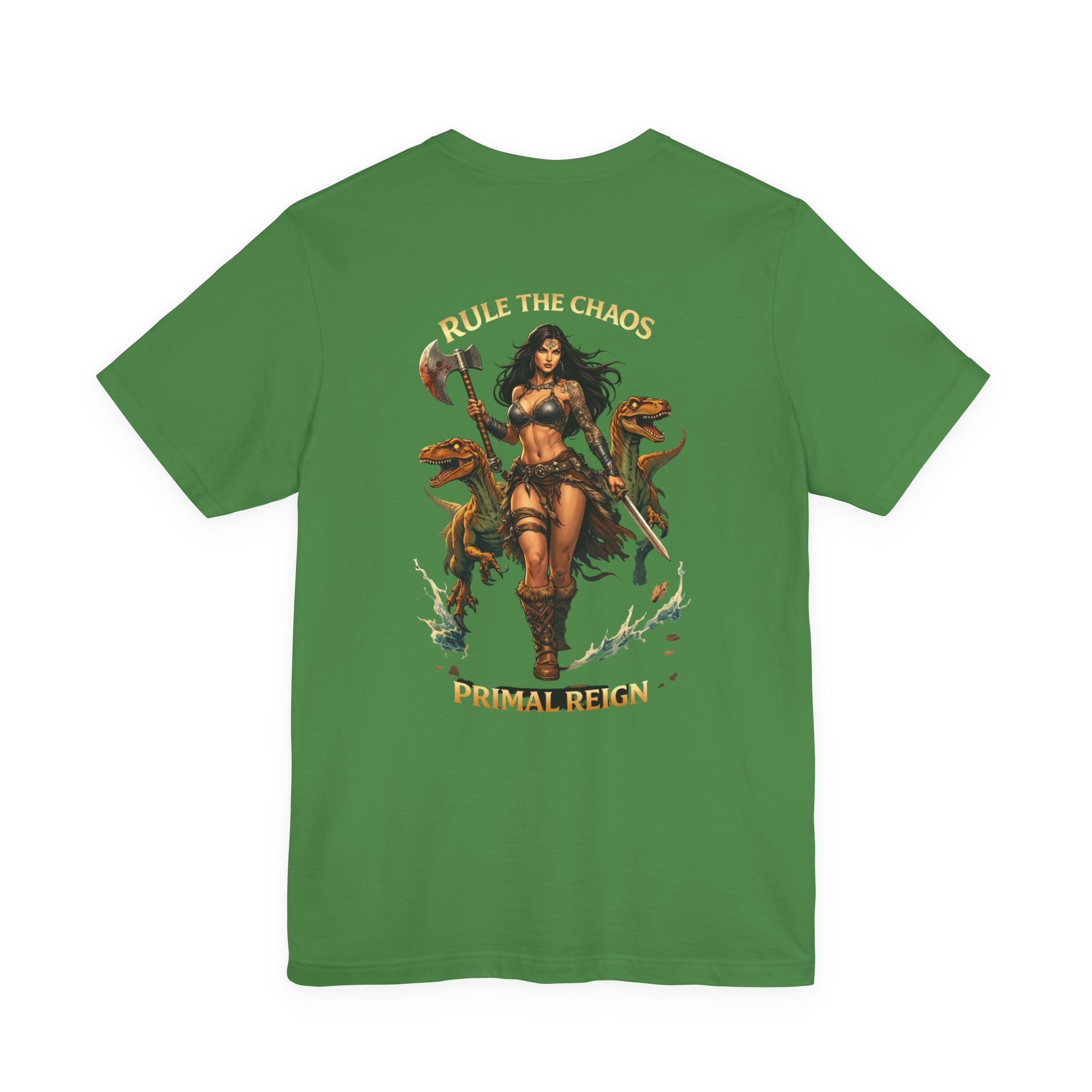 Battle Goddess Tee — "Rule The Chaos" Primal Reign Fantasy Shirt