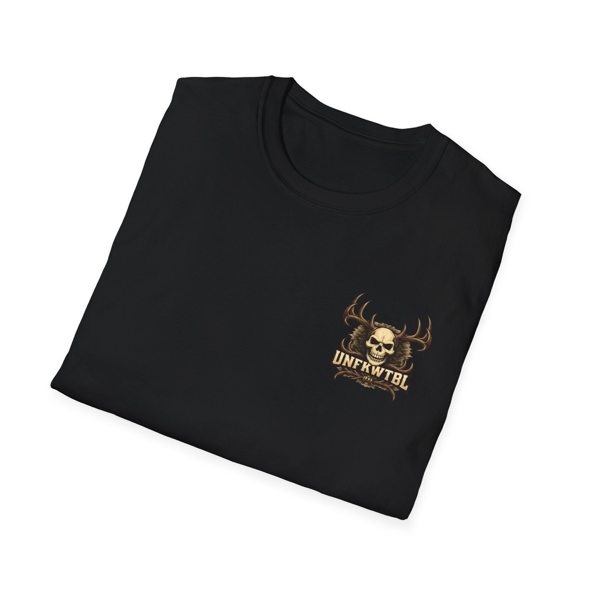 Zero Bucks Given T-Shirt — Skull Deer Hunter Graphic Tee