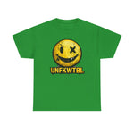 Graphic Tee — Distressed Yellow Smiley Face 