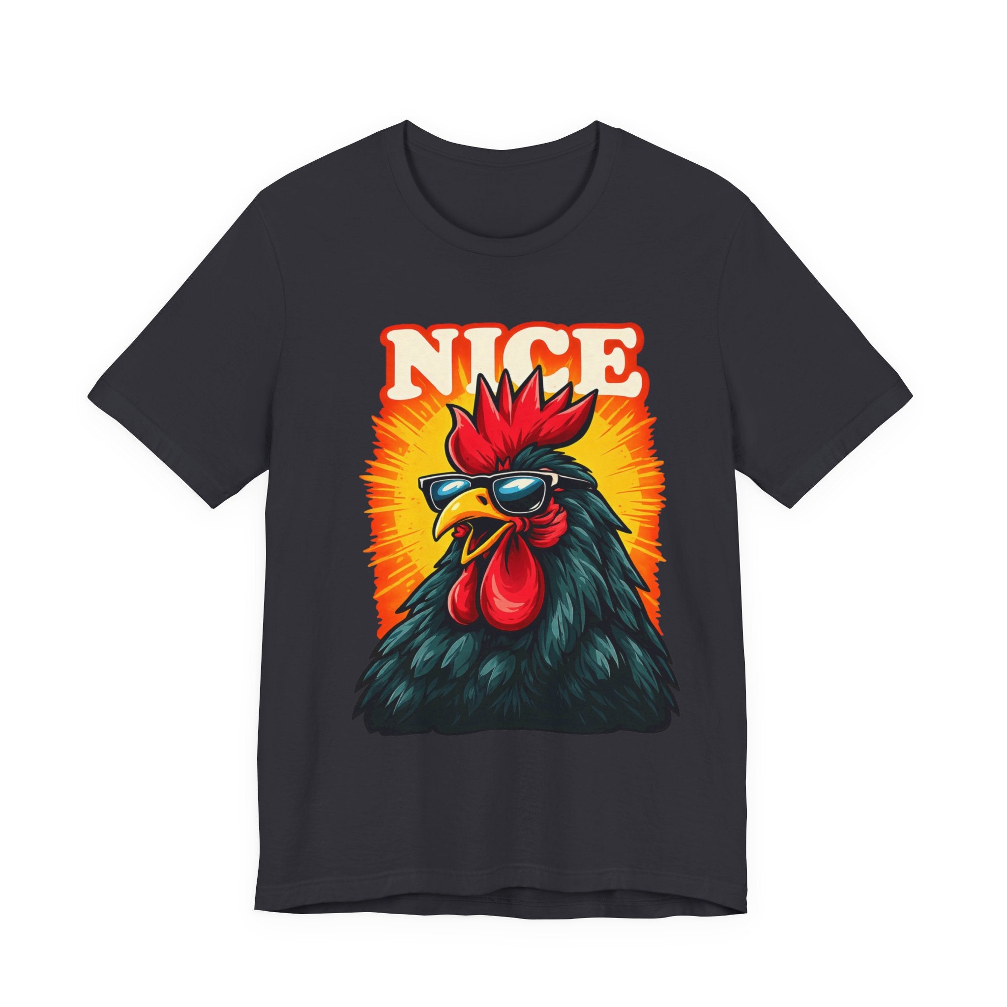 Nice Rooster T-Shirt — Cool Sunglasses Chicken Graphic Tee