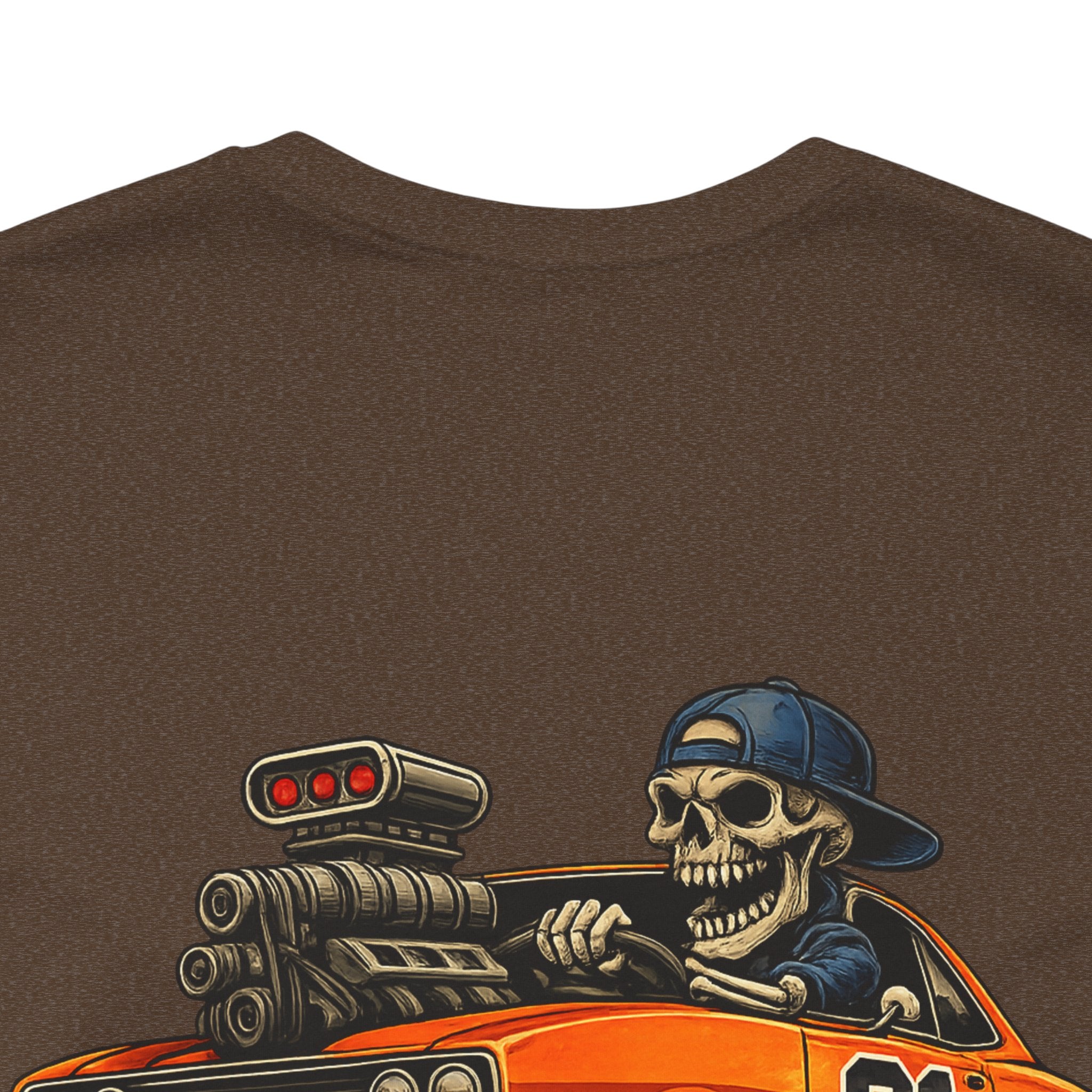 Muscle Car Skull Tee — "Built Different. Drive Hard." Graphic T-Shirt