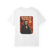 DRACULA Beach Horror Unisex T-shirt, Vintage Vampire Tee, Summer Apparel, Halloween Gift, Beach Party Wear, Unisex Graphic Shirt