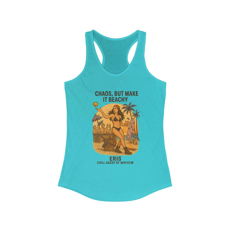 Eris Beachy Vibe Racerback Tank - Chaos, But Make It Beachy