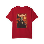 DRACULA Beach Horror Unisex T-shirt, Vintage Vampire Tee, Summer Apparel, Halloween Gift, Beach Party Wear, Unisex Graphic Shirt