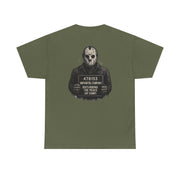 Tee with Jason Police Mugshot Design