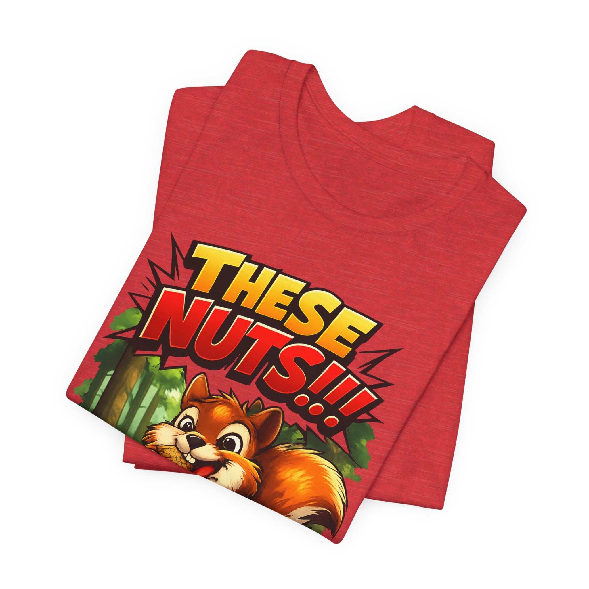 Graphic T-Shirt - Playful Squirrel Woodland Design for Casual Wear