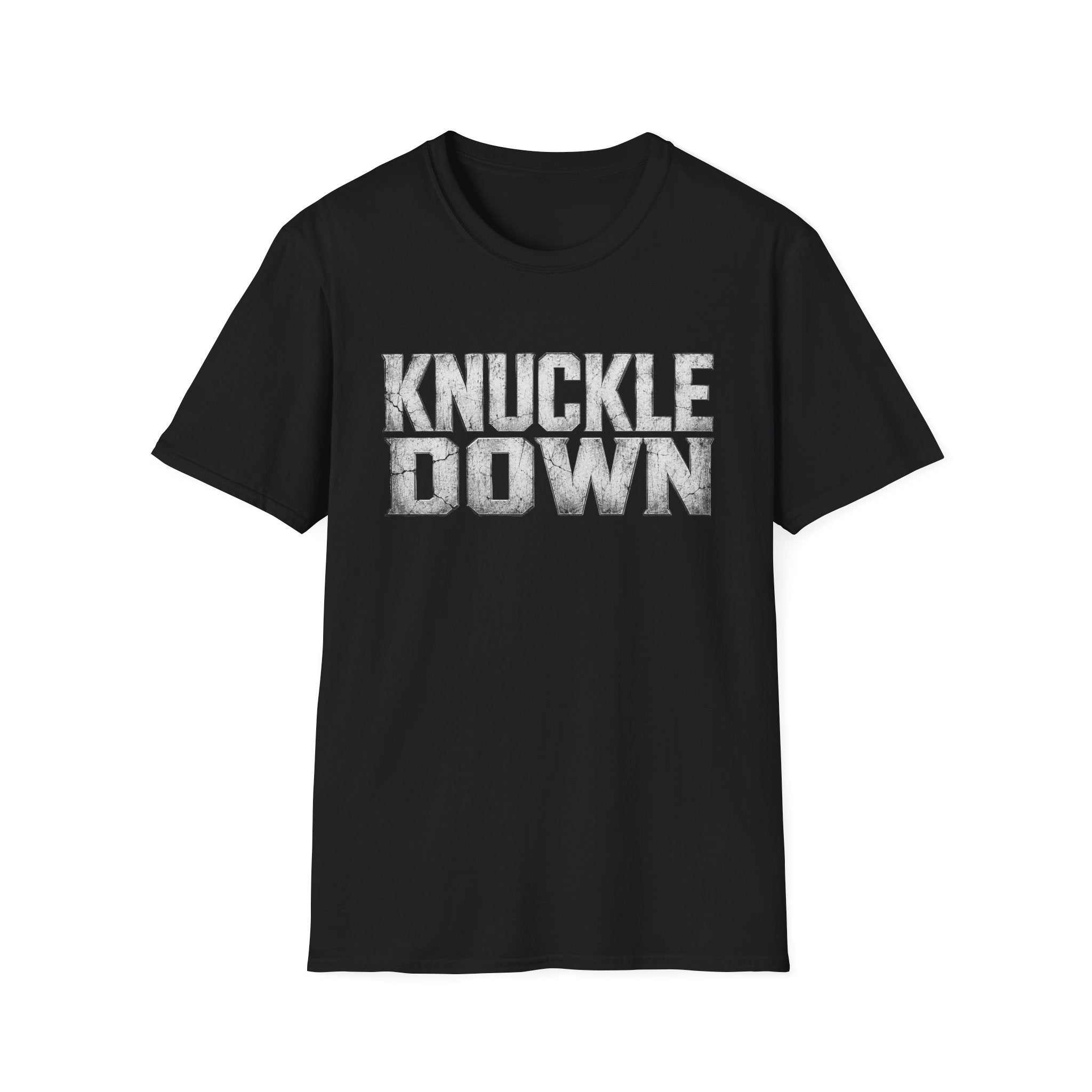 Knuckle Down Graphic T-Shirt — Bold Motivational Workout Tee
