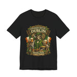 Straight Out of Dublin Irish Pub T-Shirt — St. Patrick’s Day Skeleton Pint Tee