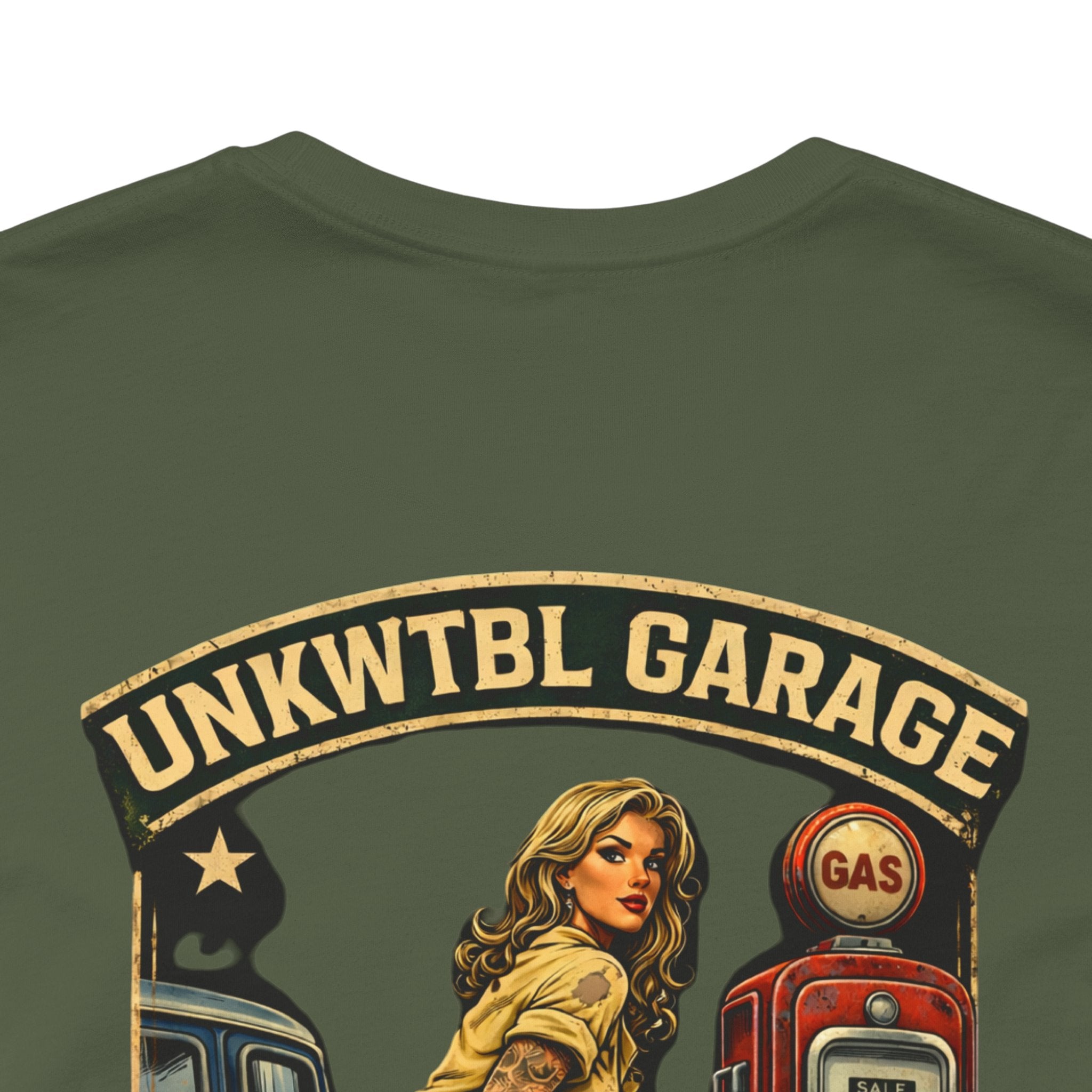 Mechanic On Duty Tee — Vintage Pinup Garage Shirt