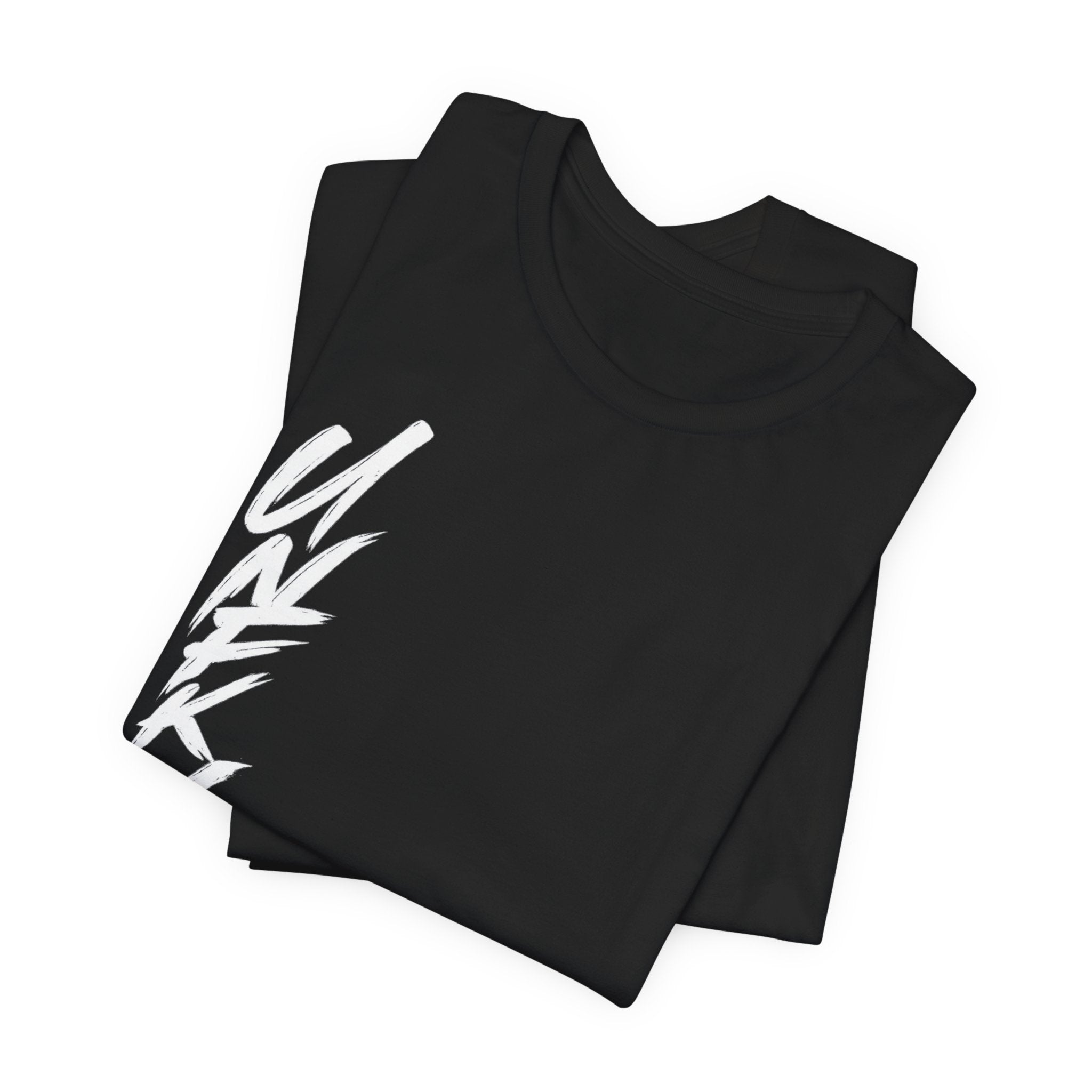 Vertical Script Graphic Tee — 'UNFKWB?' Streetwear T‑Shirt
