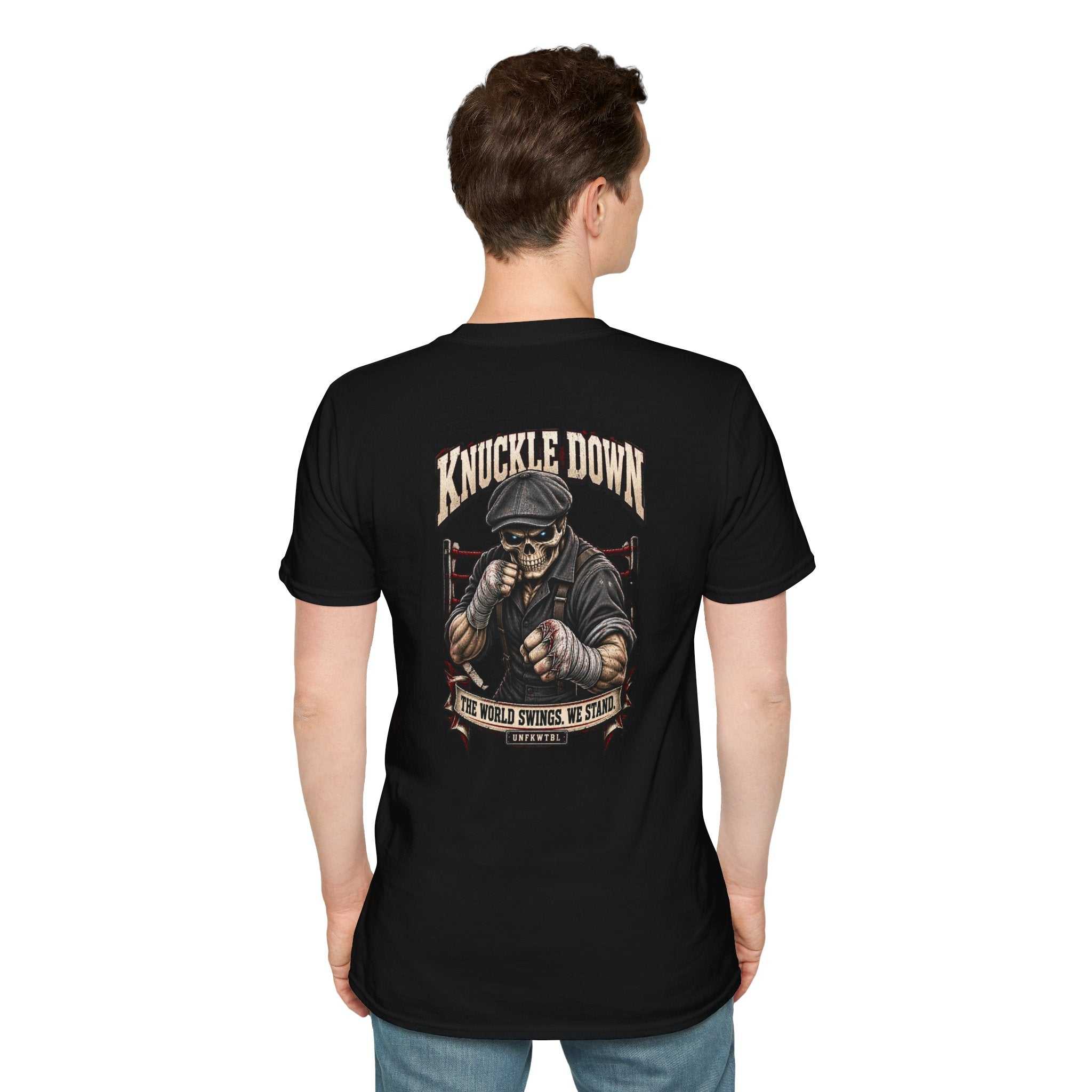The World Swings. We Stand. Knuckle Down Tee