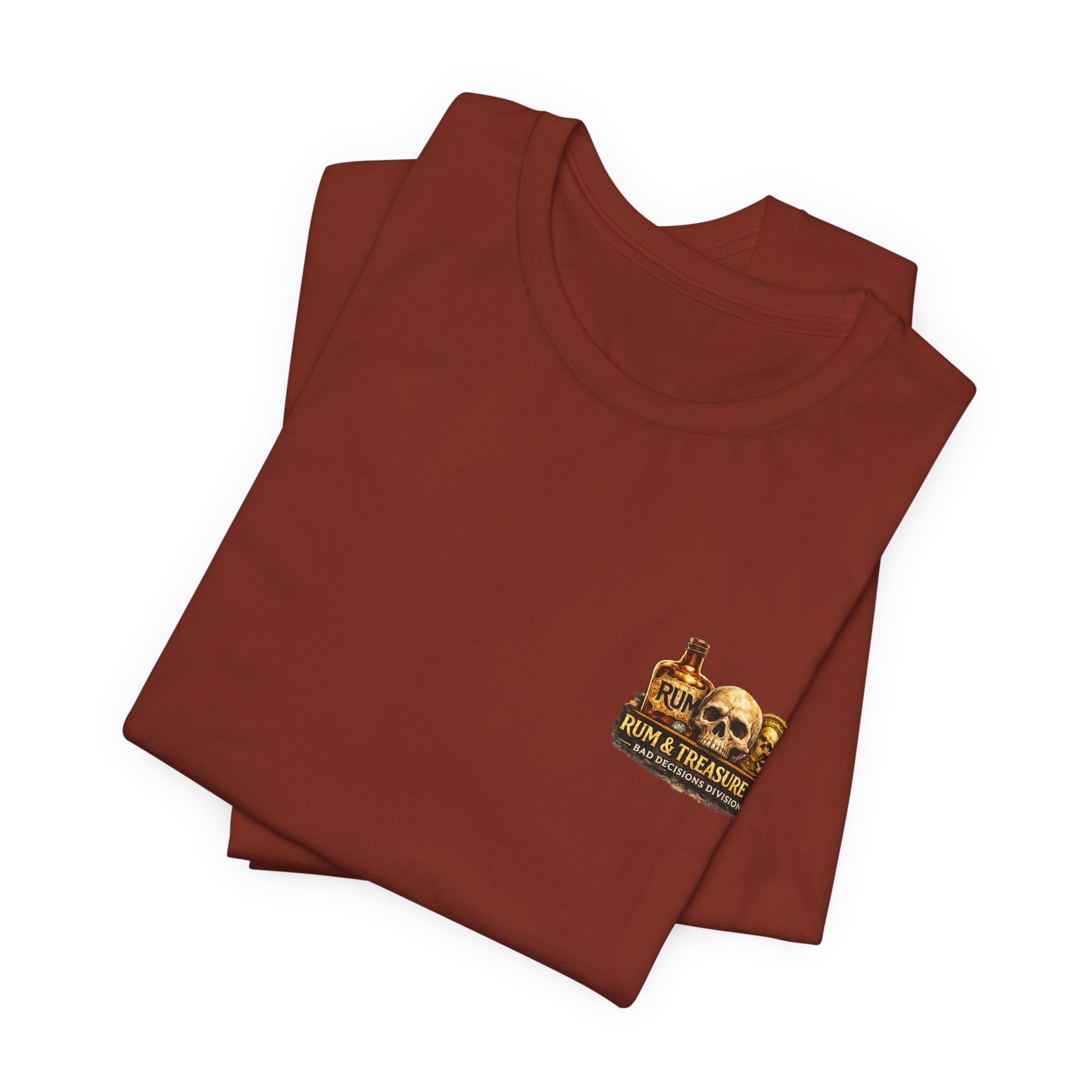 Pirate Skull Treasure Tee — Skeleton Captain, Mermaids & Gold Chest Graphic T-Shirt