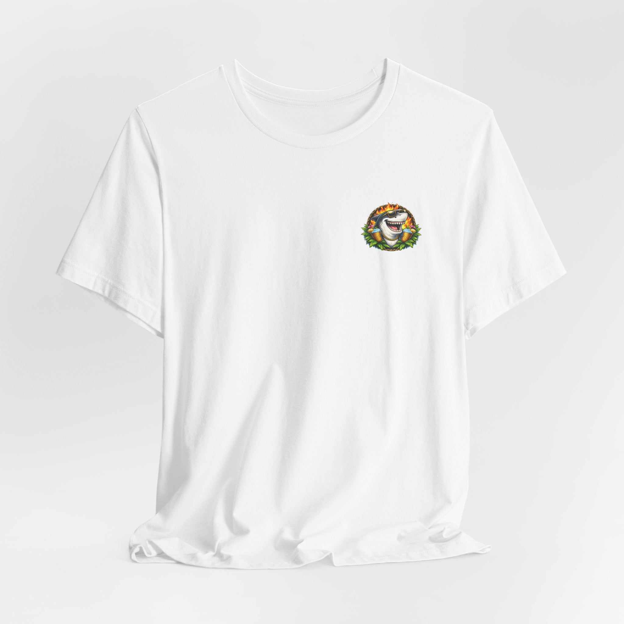 Shark Bonfire Tee — "Sharks Don’t Tan, We Toast" Graphic T-Shirt