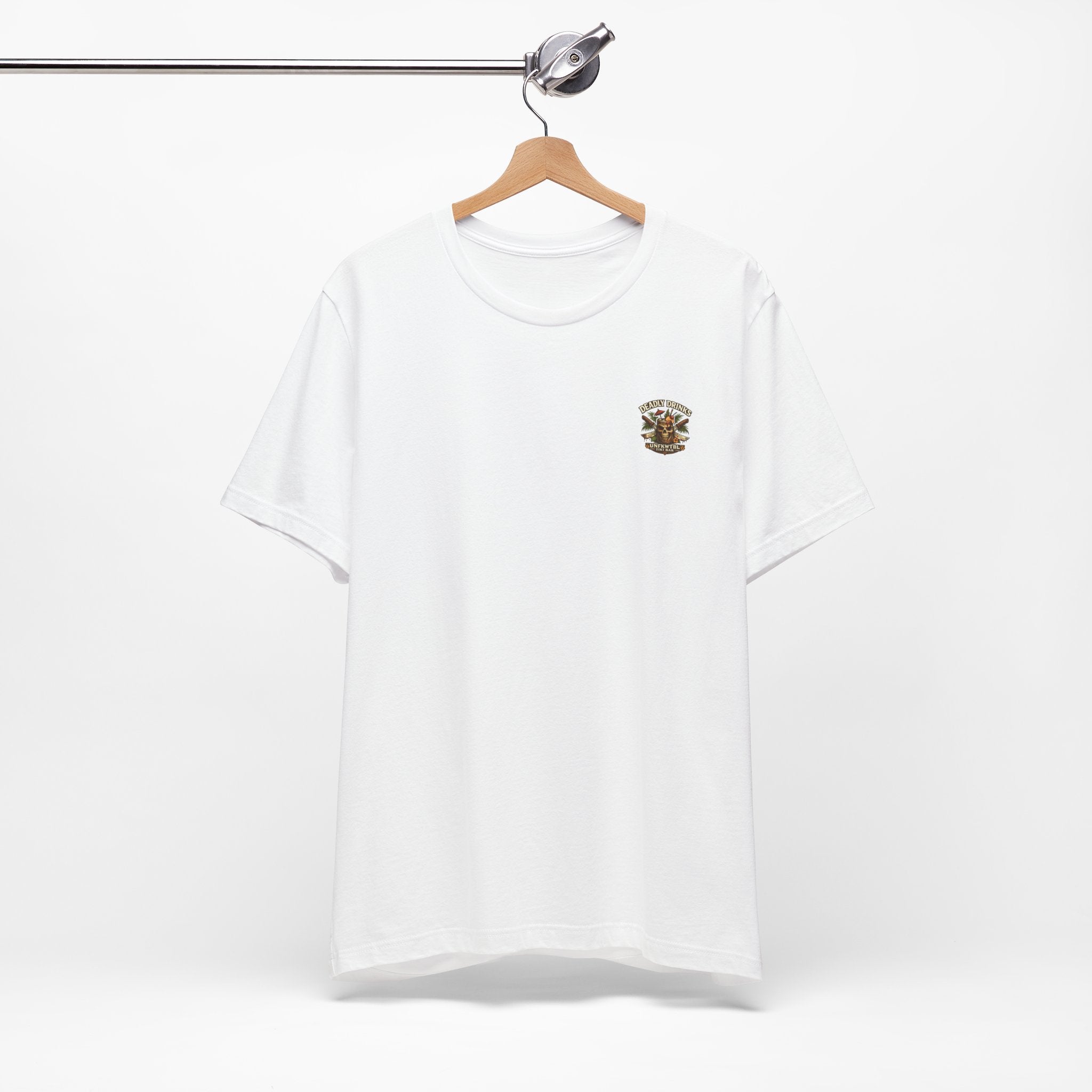 Annabelle Tropical Doll Graphic Tee - Retro Cocktail Girl T-Shirt