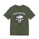 Skull Graphic T-Shirt - UNFKWTBL Gothic Drip Logo Tee