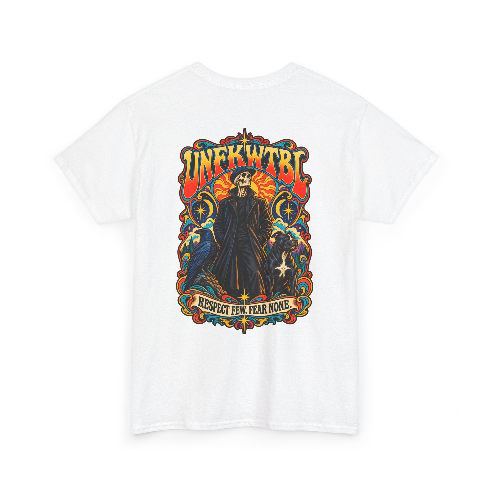 Respect Few. Fear None. Cloaked Figure Graphic Tee