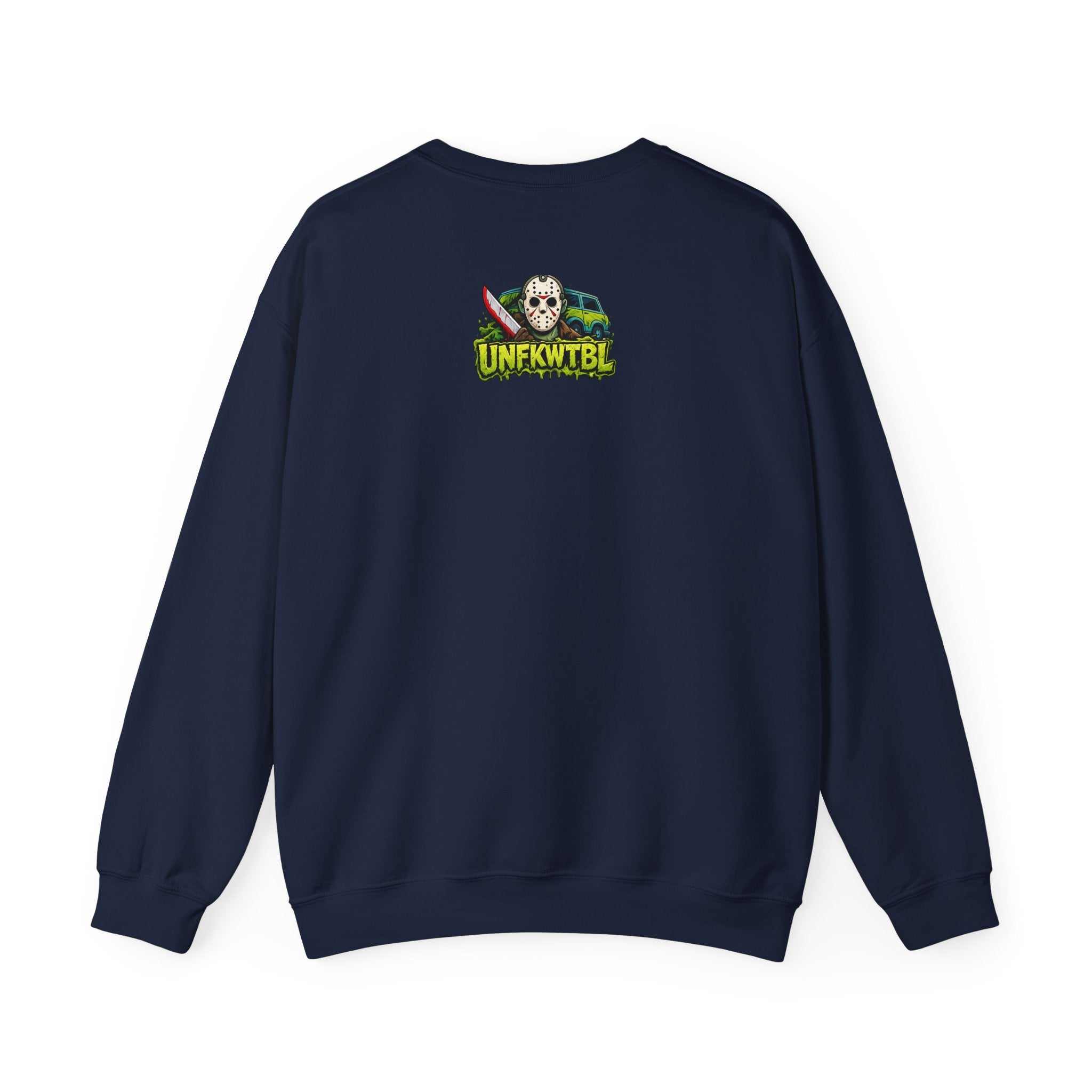 Horror Squad Crewneck Sweatshirt — Cartoon Zombie Kids & Jason Design (UNFKWTBL)