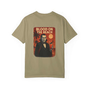 DRACULA Beach Horror Unisex T-shirt, Vintage Vampire Tee, Summer Apparel, Halloween Gift, Beach Party Wear, Unisex Graphic Shirt