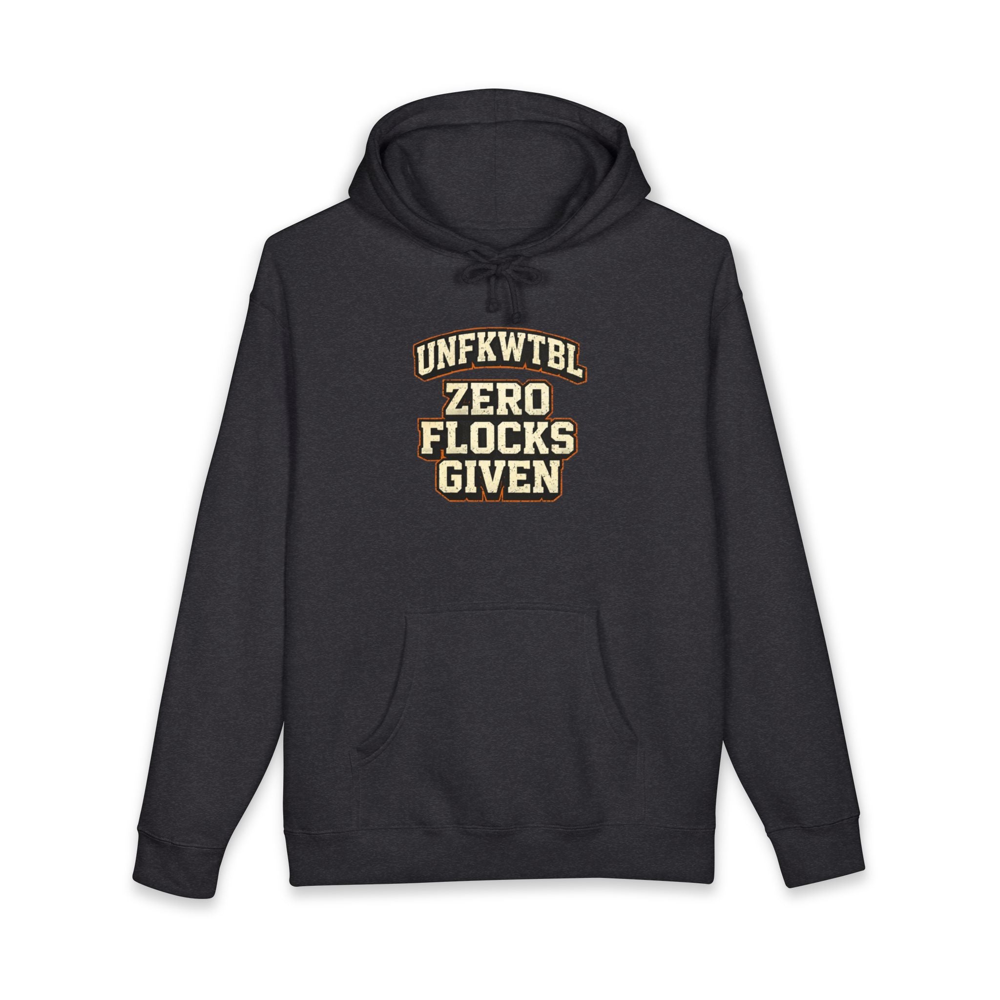 Hoodie — "UNFKWTBL Zero Flocks Given" Camo Graphic Pullover
